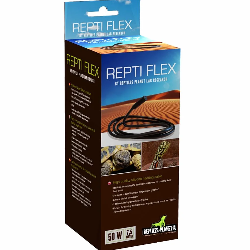 Reptiles Planet Repti Flex 50 W Cordon Chauffant 7 m Noir