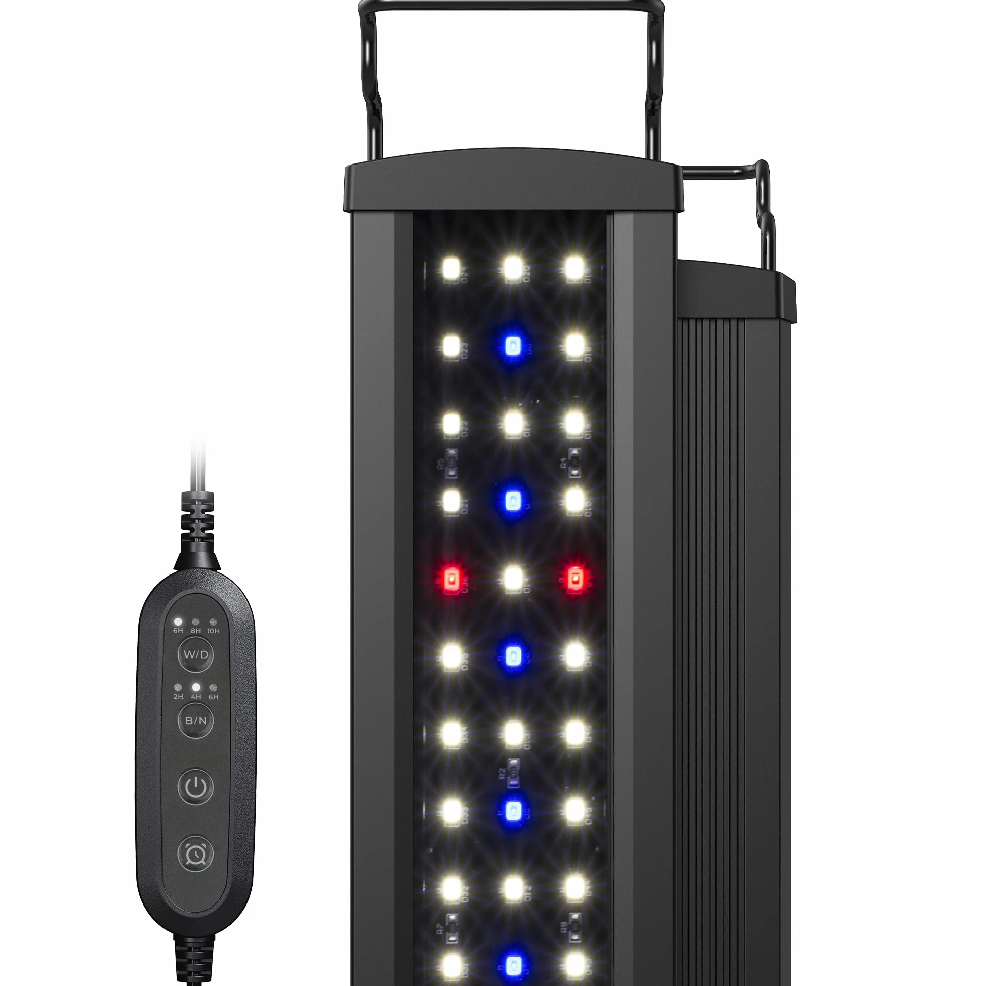 NICREW SlimLED Rampe LED Aquarium 43-60 cm 14W 920 LM Spectre Complet Minuterie