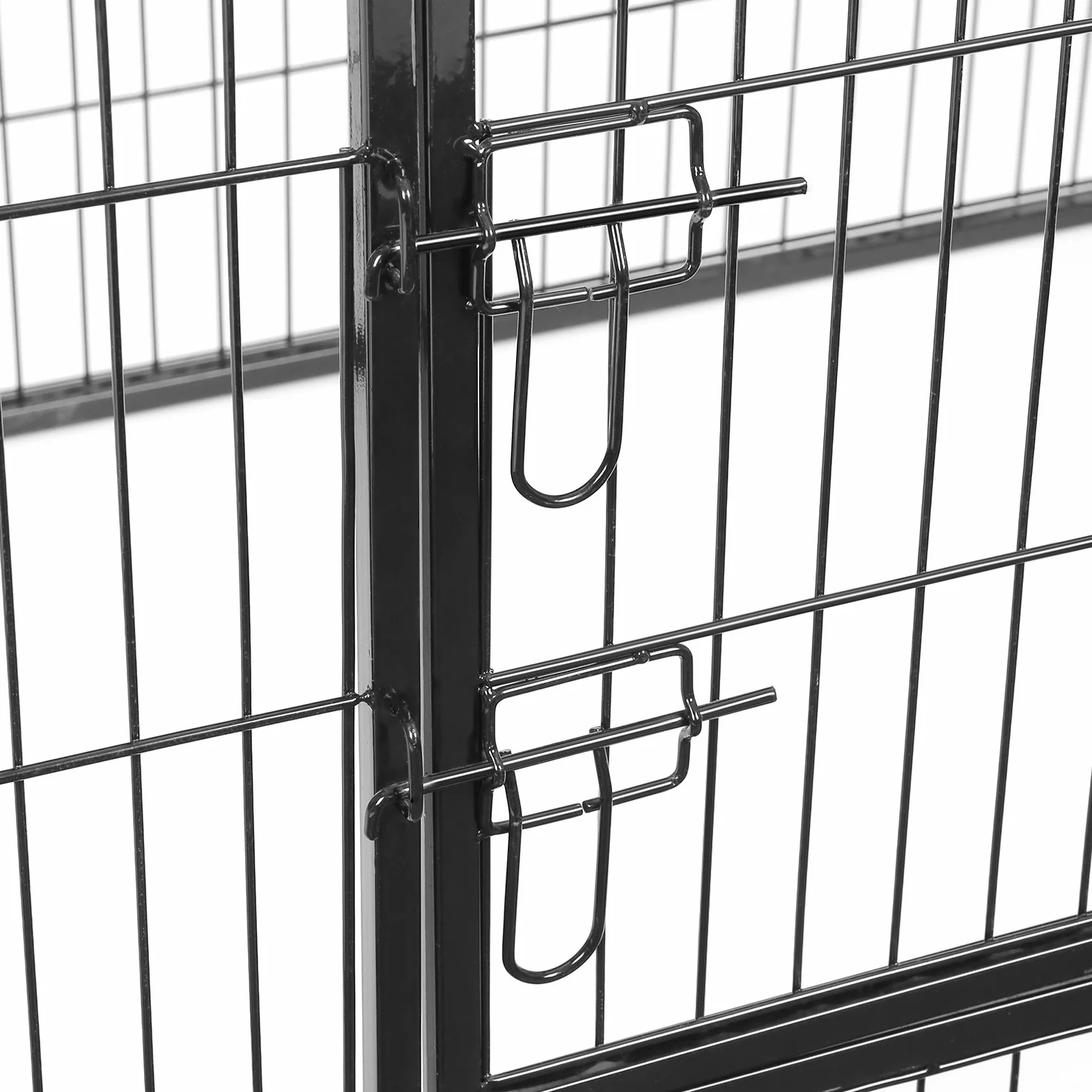 Feandrea Parc pour Chiens Enclos en Métal Noir PPK04BK