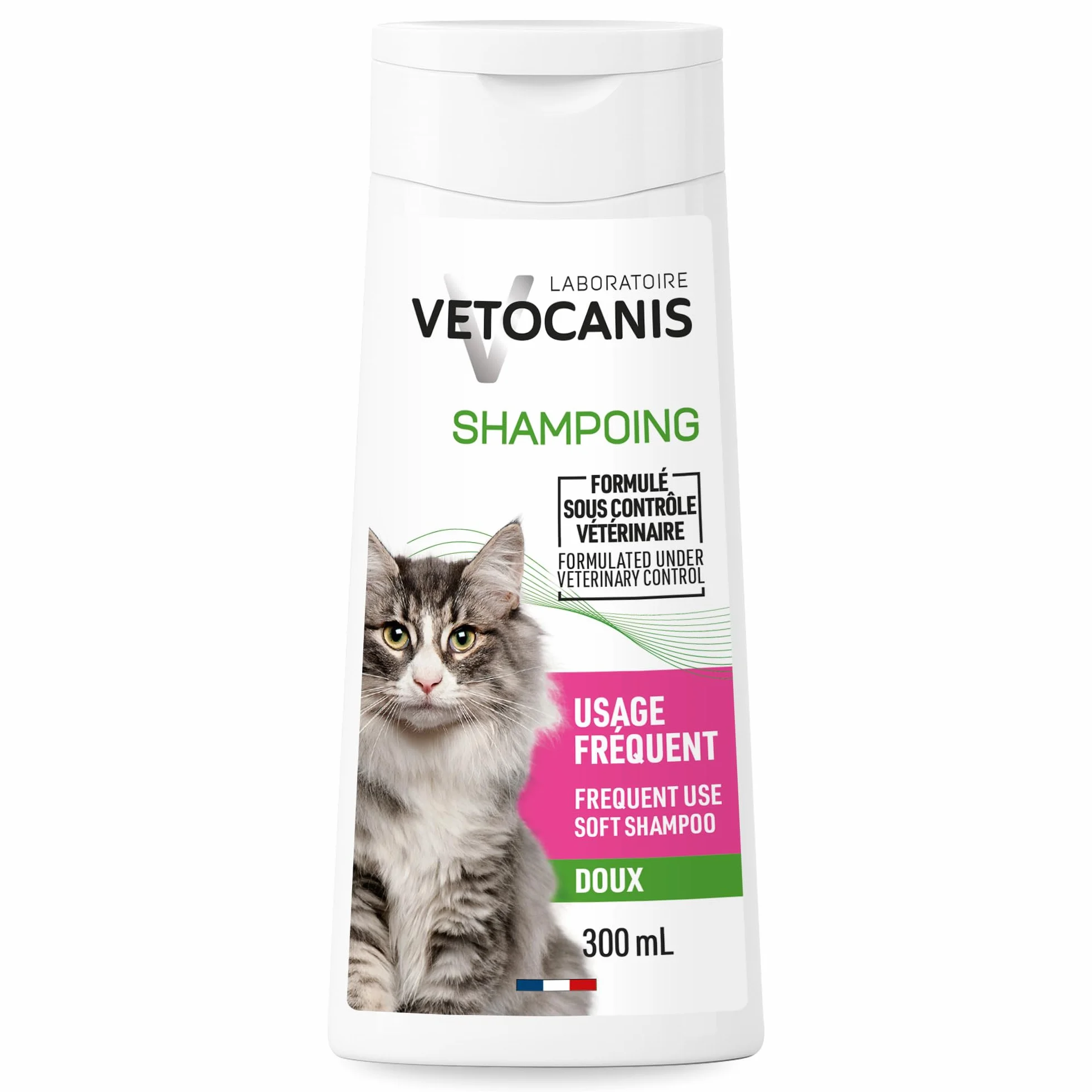Vetocanis Shampoing Chat Dermoprotecteur 300 ml Glycérine Végétale Parfum Fleur de Lotus
