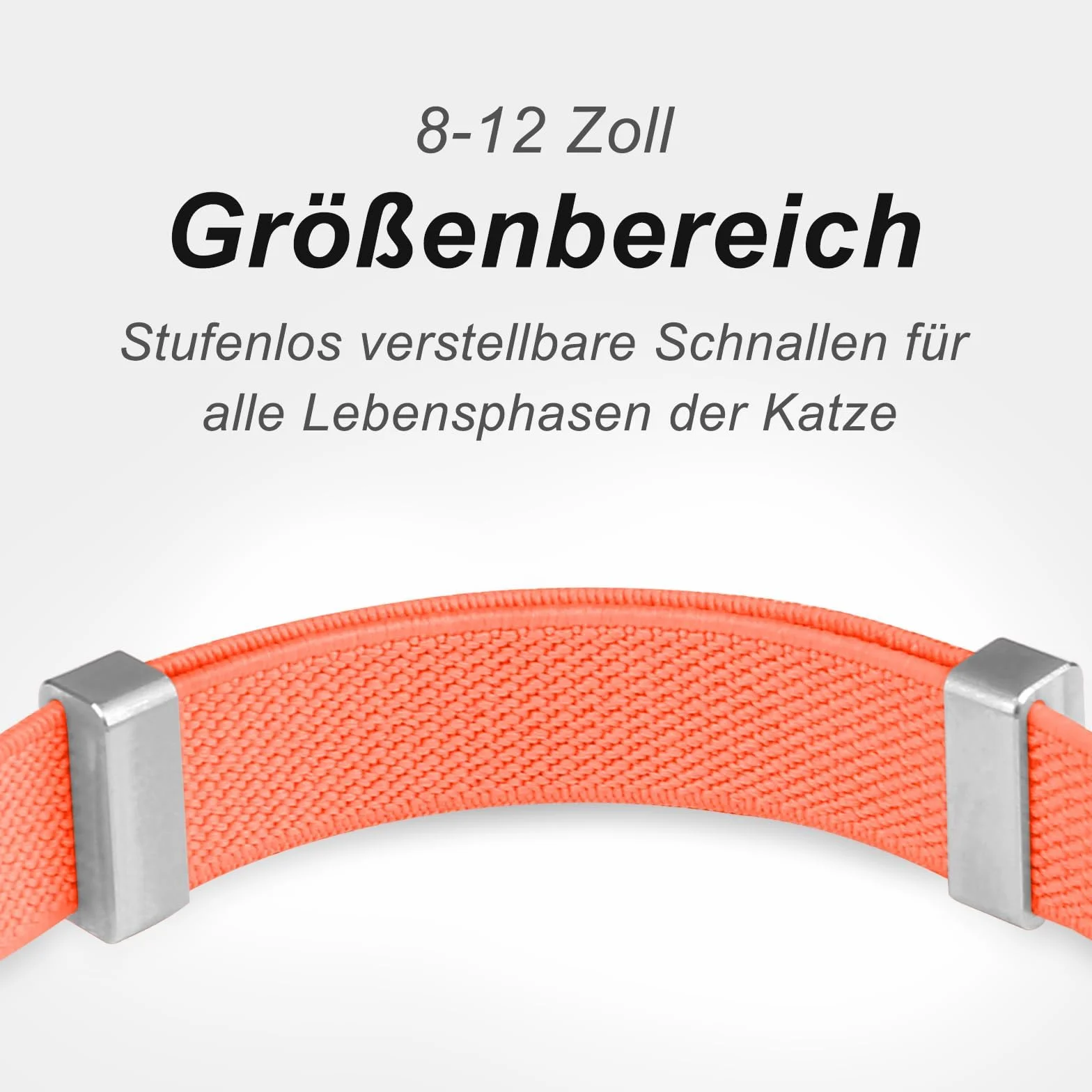 Collier Airtag pour Chat Extensible, Support Apple Air Tag, GPS, Ultra élastique, Orange