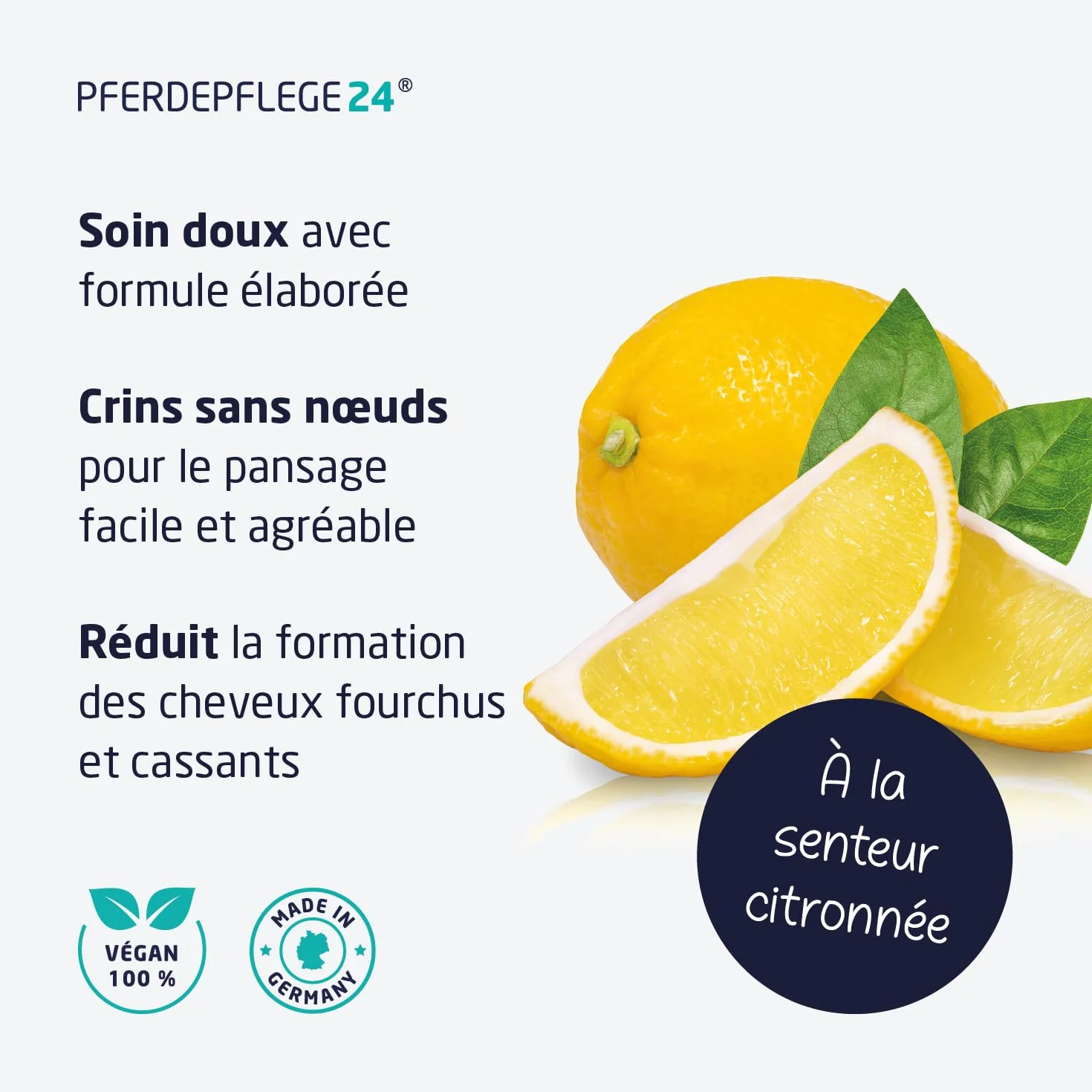 Spray de crins pour Chevaux 1l - Brillance éclatante, Démêlage & Pelage sain