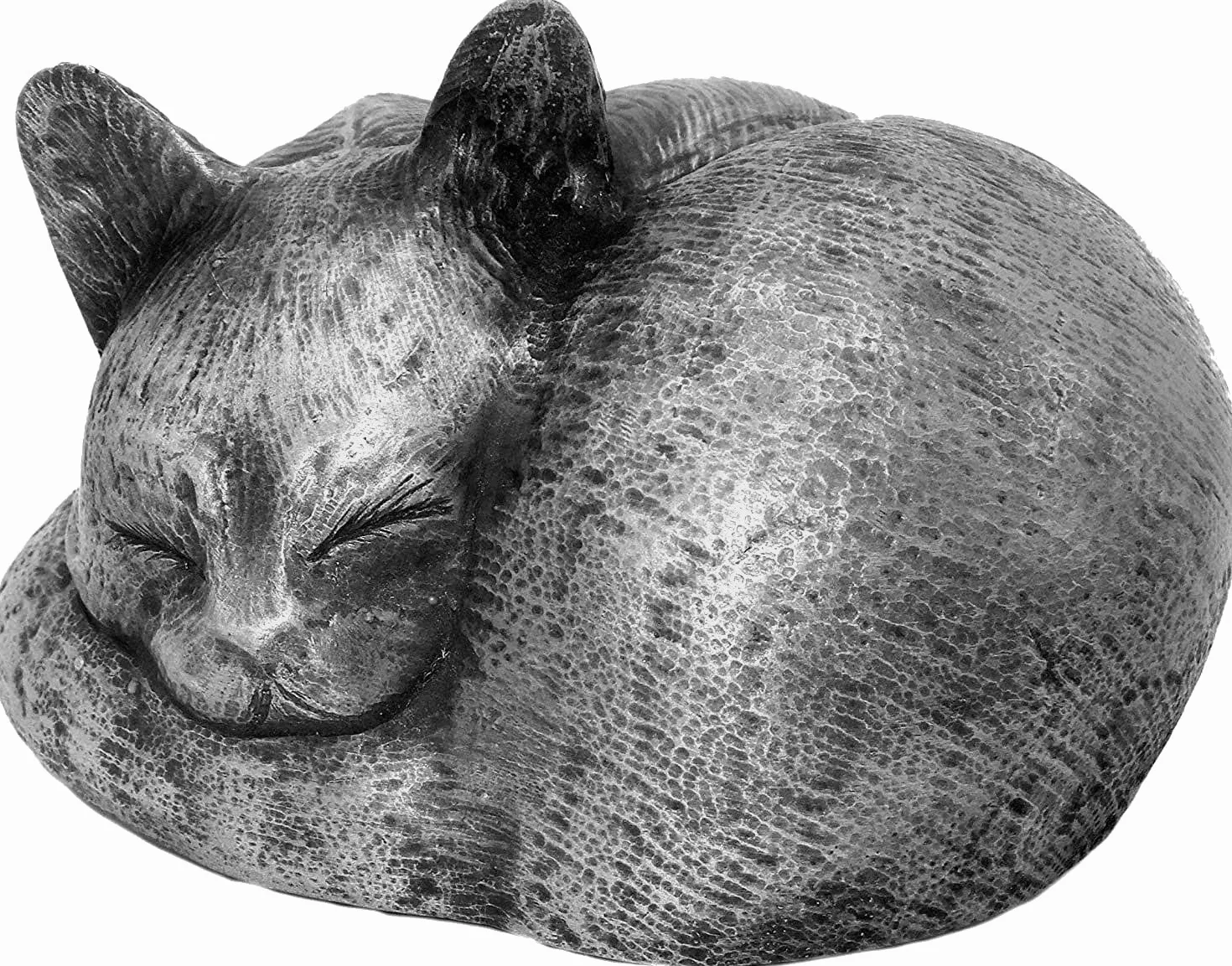 Urne funéraire en étain pour chat Rainbowbridge At Peace – Fabriqué à la main – Intérieur et extérieur