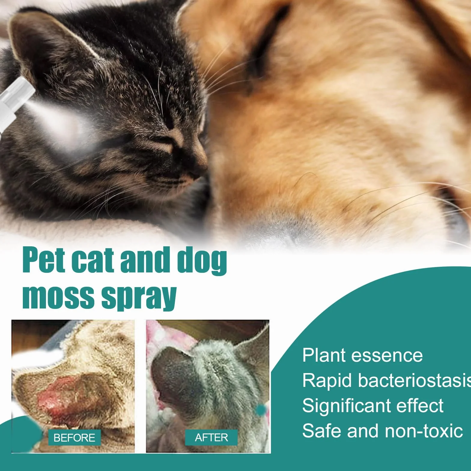 Spray de Guérison pour Animaux, Cicatrisation, Plaies, Antiseptique Chiens Chats