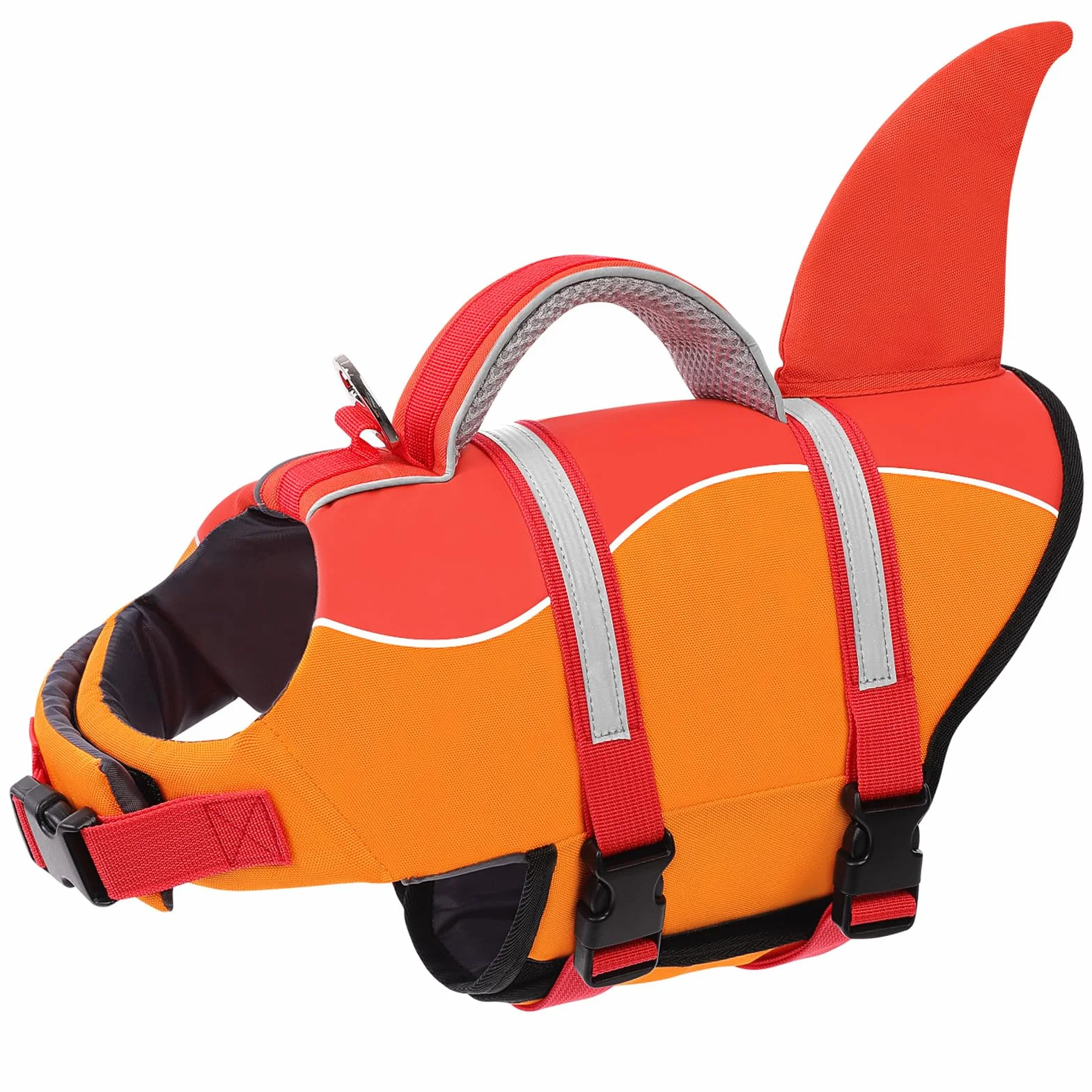 AOFITEE Gilet de Sauvetage Chien Réglable Natation Haute Flottabilité Poignée Réfléchissant Petite Moyenne Grande Taille