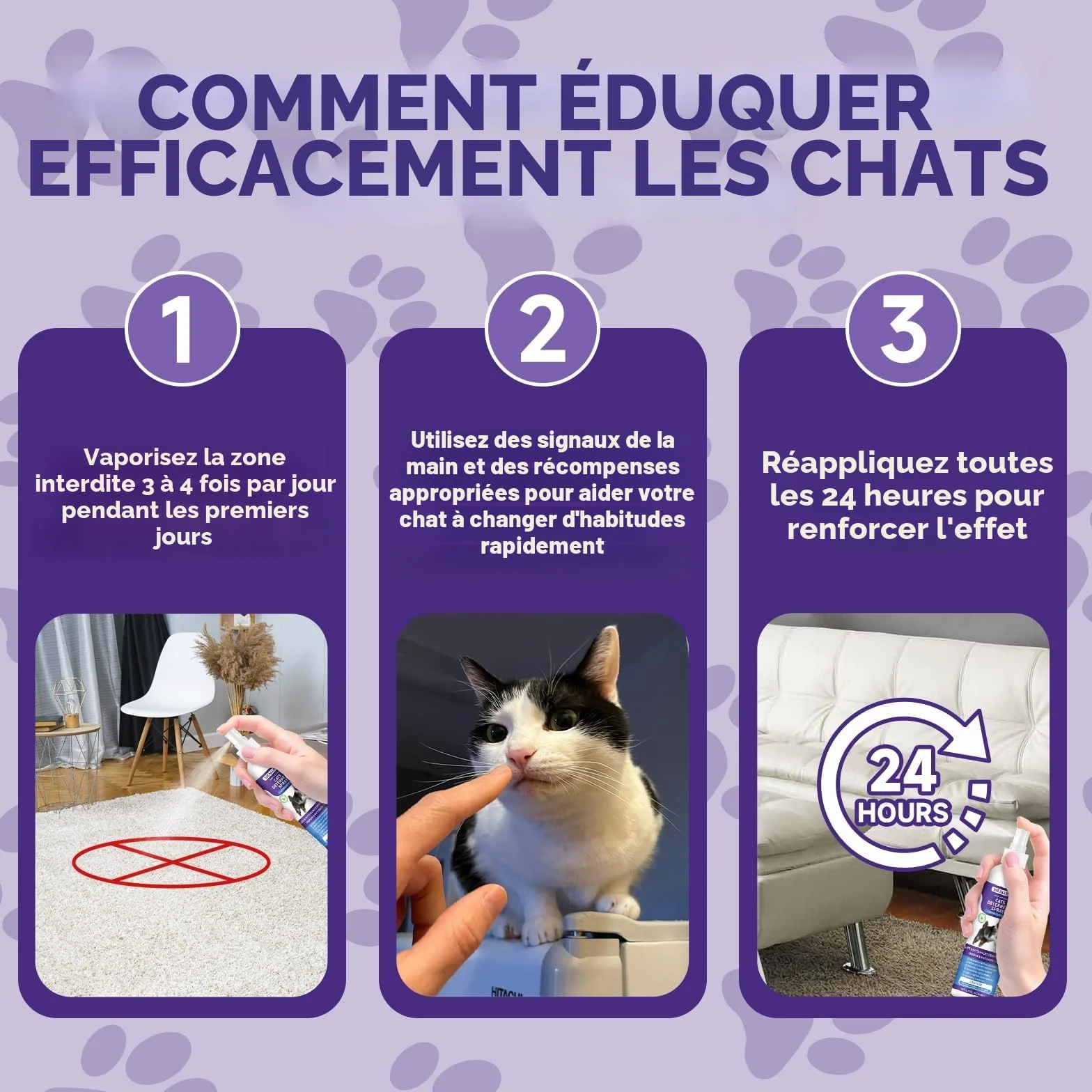 Spray Répulsif pour Chat 200ml Anti-Griffures Anti-Rayures pour Protéger Meubles et Plantes Intérieur Extérieur