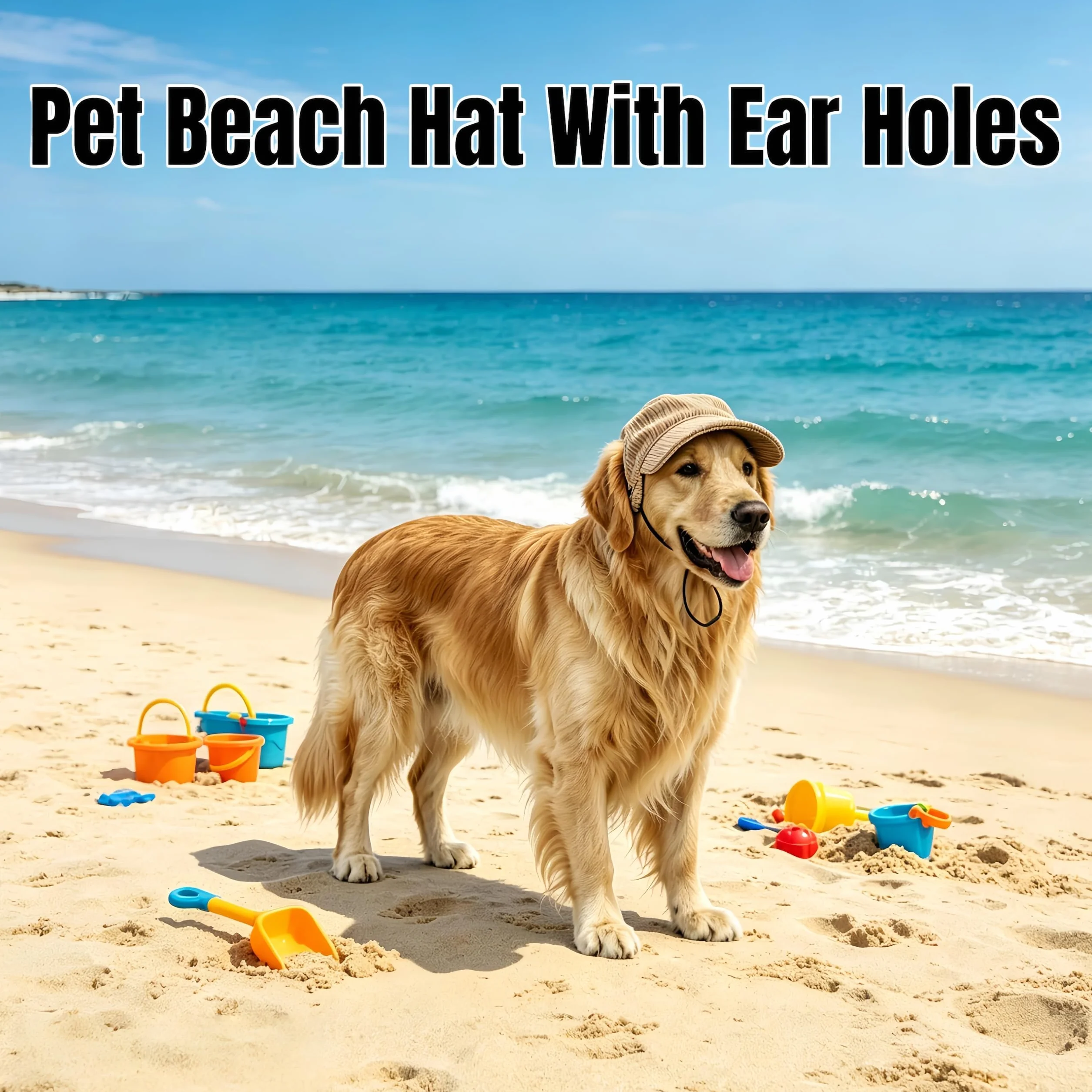 Casquette de baseball pour animaux de compagnie avec trous d'oreilles - Chapeau multicolore pour chien & chat, chapeau de soleil pour chien pour été & automne, casquette de baseball pour chien