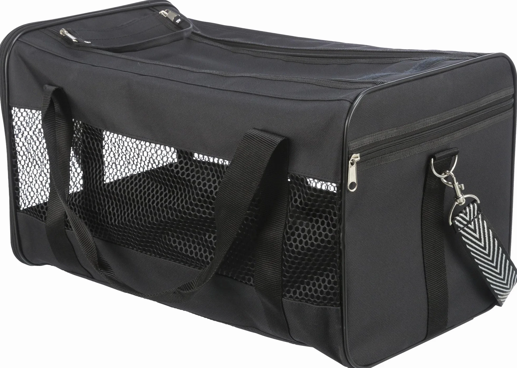 TRIXIE Sac à bandoulière et de transport Ryan 30 x 30 x 54 cm noir pour chien chat