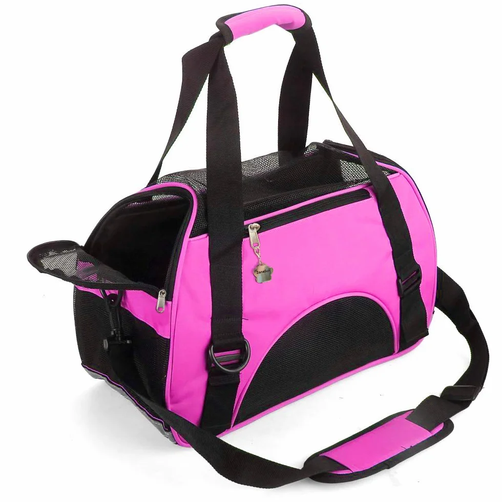 ZaneSun Sac de Transport pour Chat Côté Souple Pliable Approuvé par la compagnie aérienne