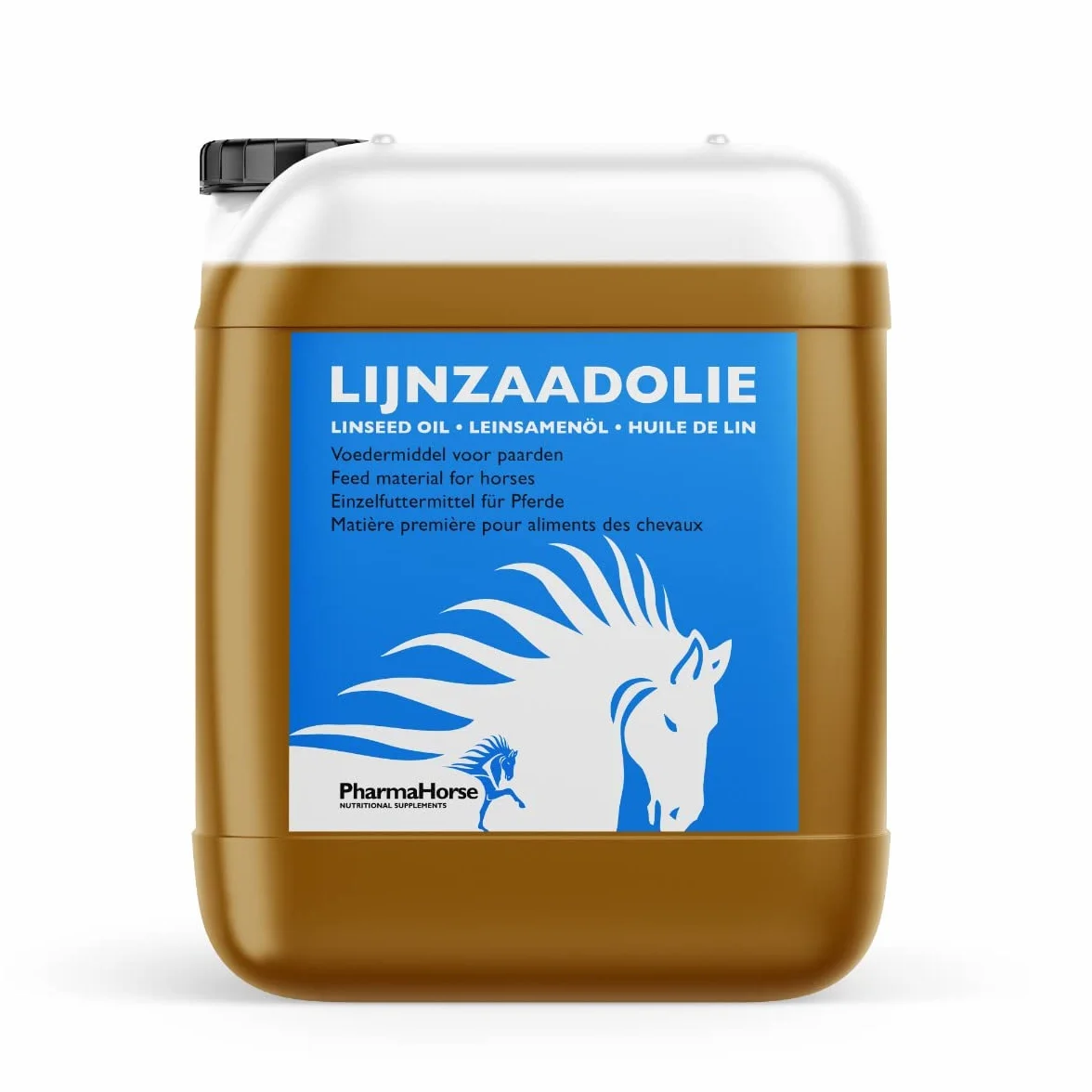 PharmaHorse Huile de Lin Cheval 5L Complément Alimentaire Fonction Digestive