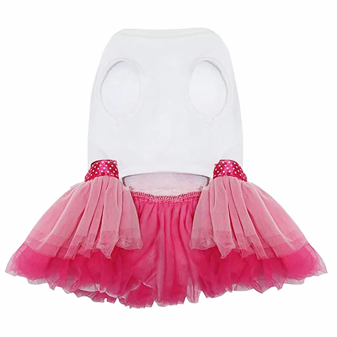 Chien Robe Luxe Chiot Jupe Princesse Robes Mariage Soirée Tutu Bowknot pour Petite Fille