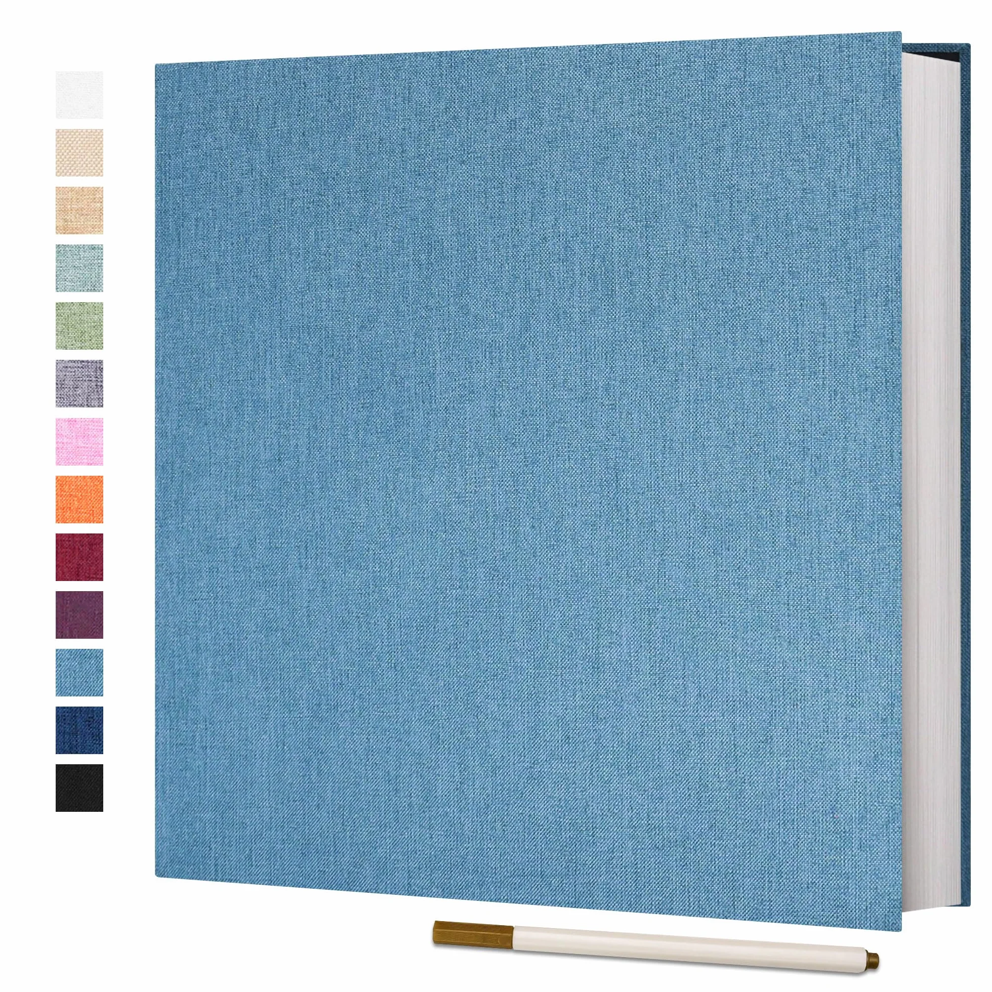 Vienrose Album Photo Autocollant 60 Pages 10X15 Couverture en Lin Cadeaux Mariage