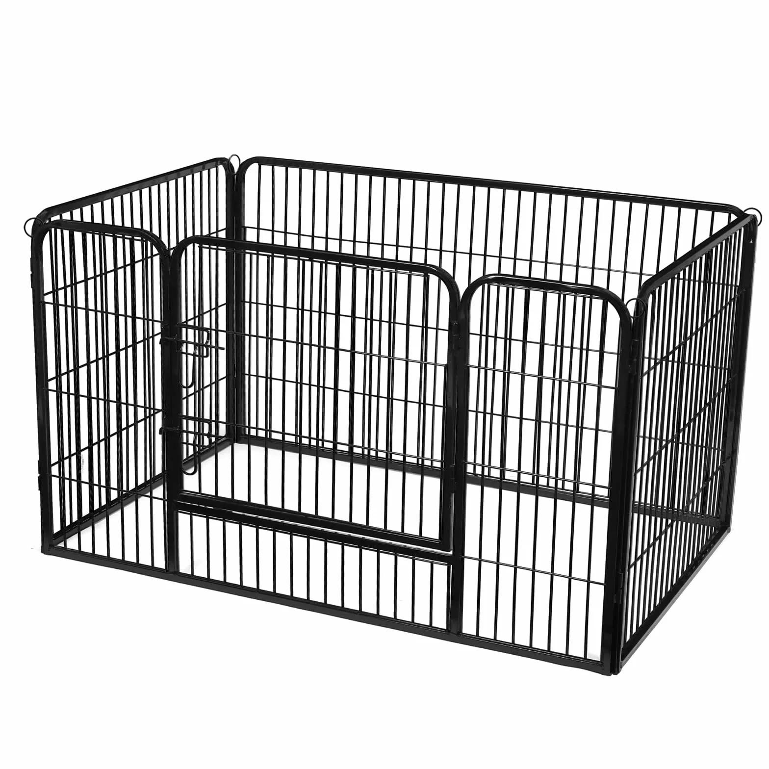 Feandrea Parc pour Chiens Enclos en Métal Noir PPK04BK