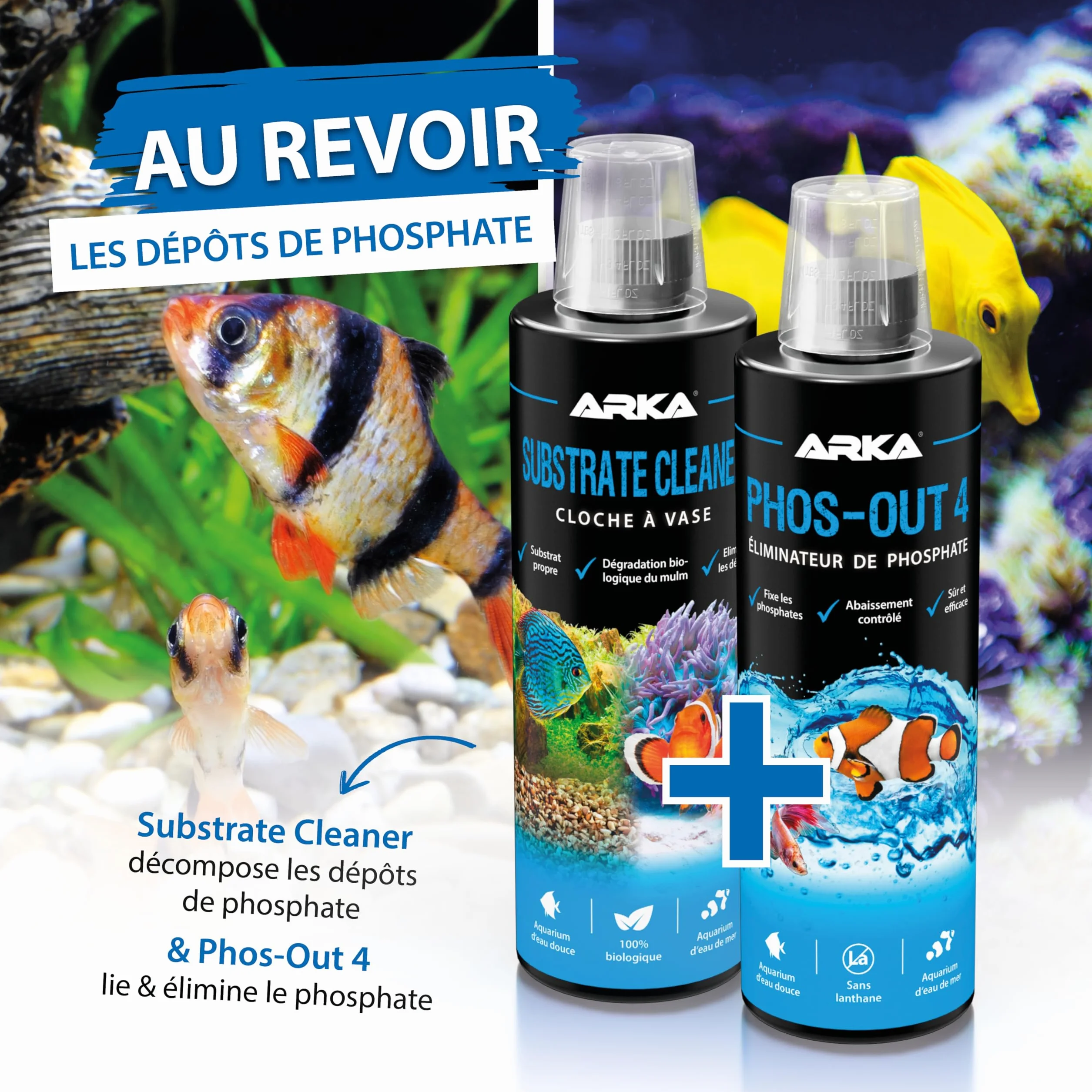 MICROBE-LIFT Substrate Cleaner – Bactéries Actives pour Éliminer Vase et Saleté dans Aquarium Eau Douce et Eau de Mer