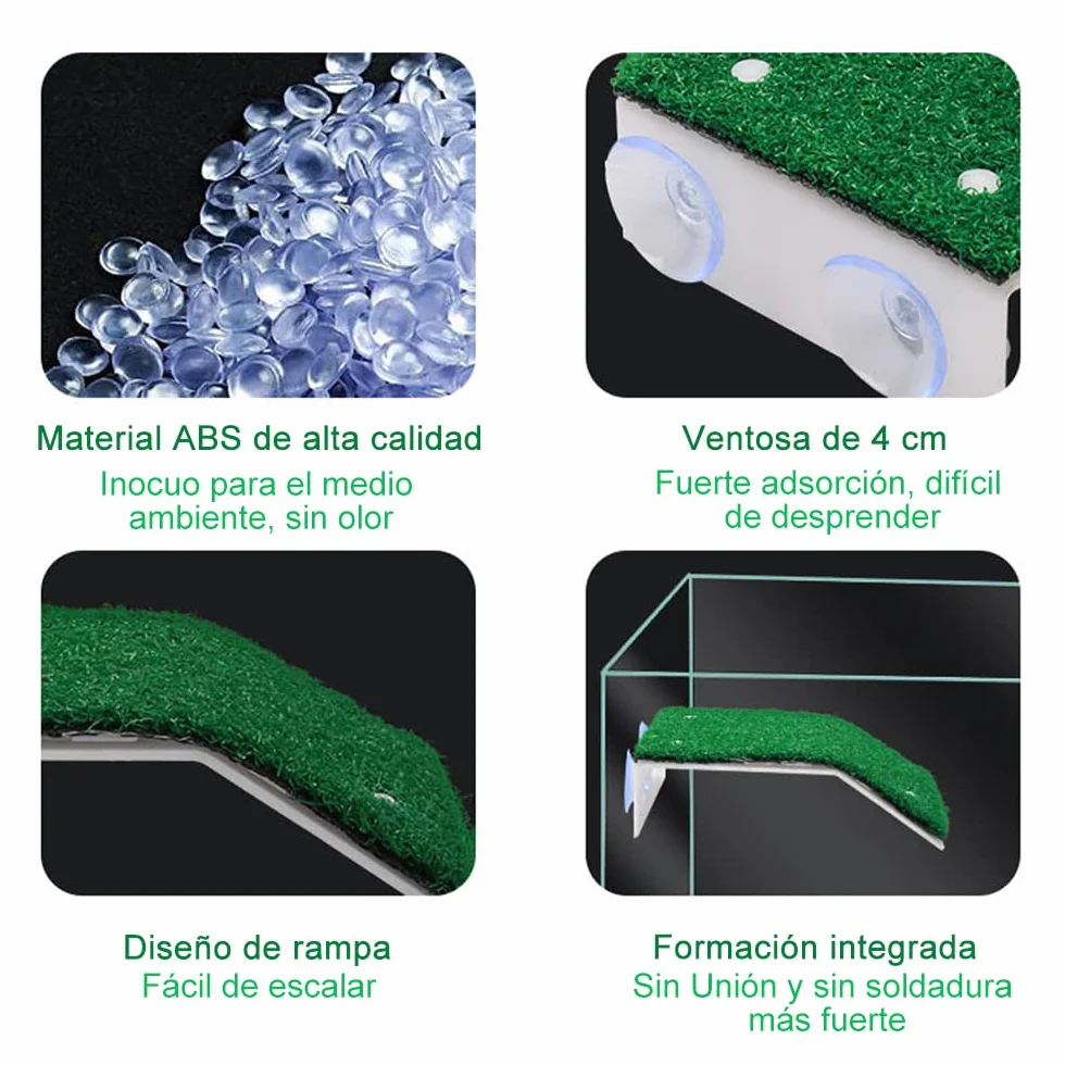 Plate-forme de repos pour tortue Voarge, antidérapant, petite terrine