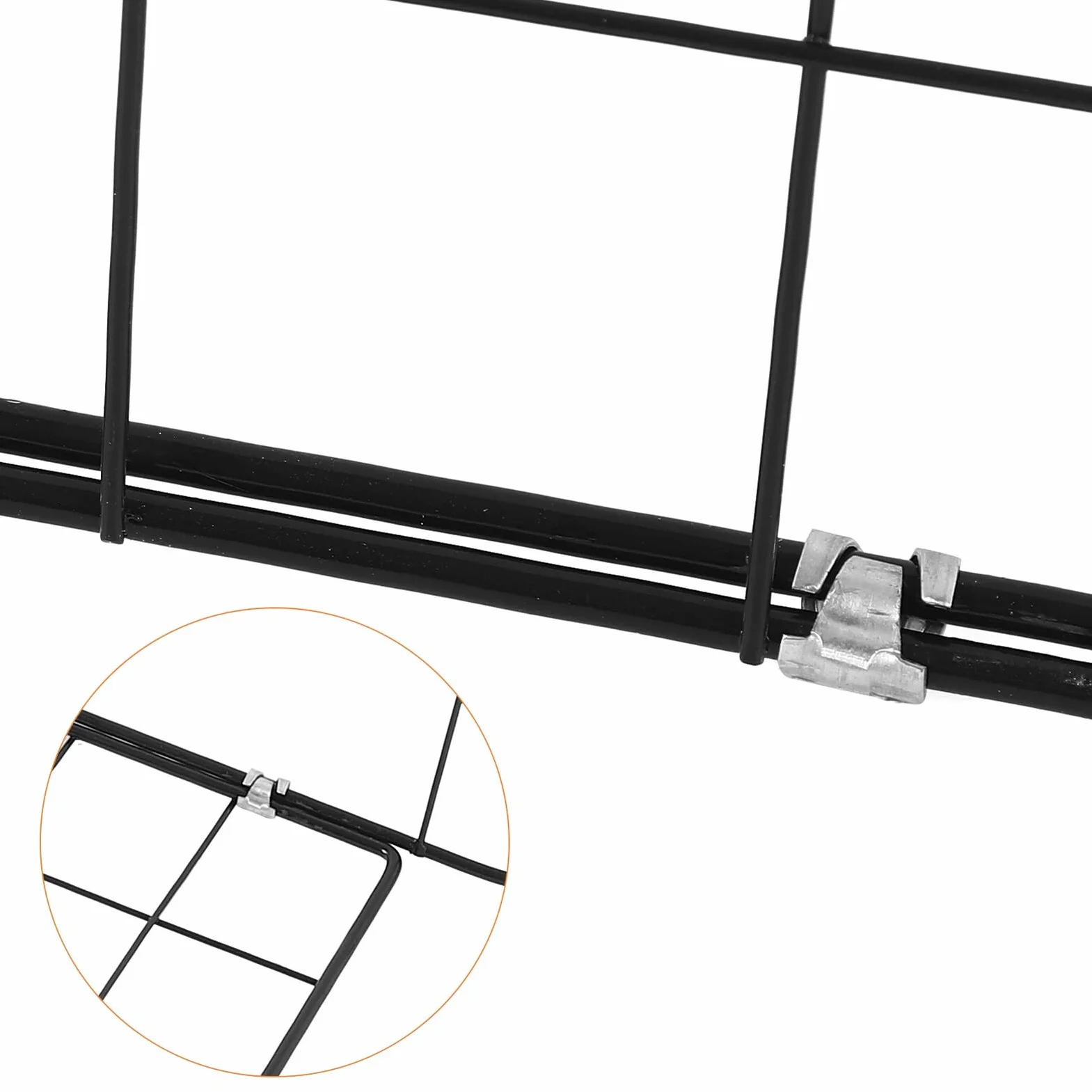 Yardwe Petite Porte de Parc en Fer Noir pour Chats et Petits Animaux