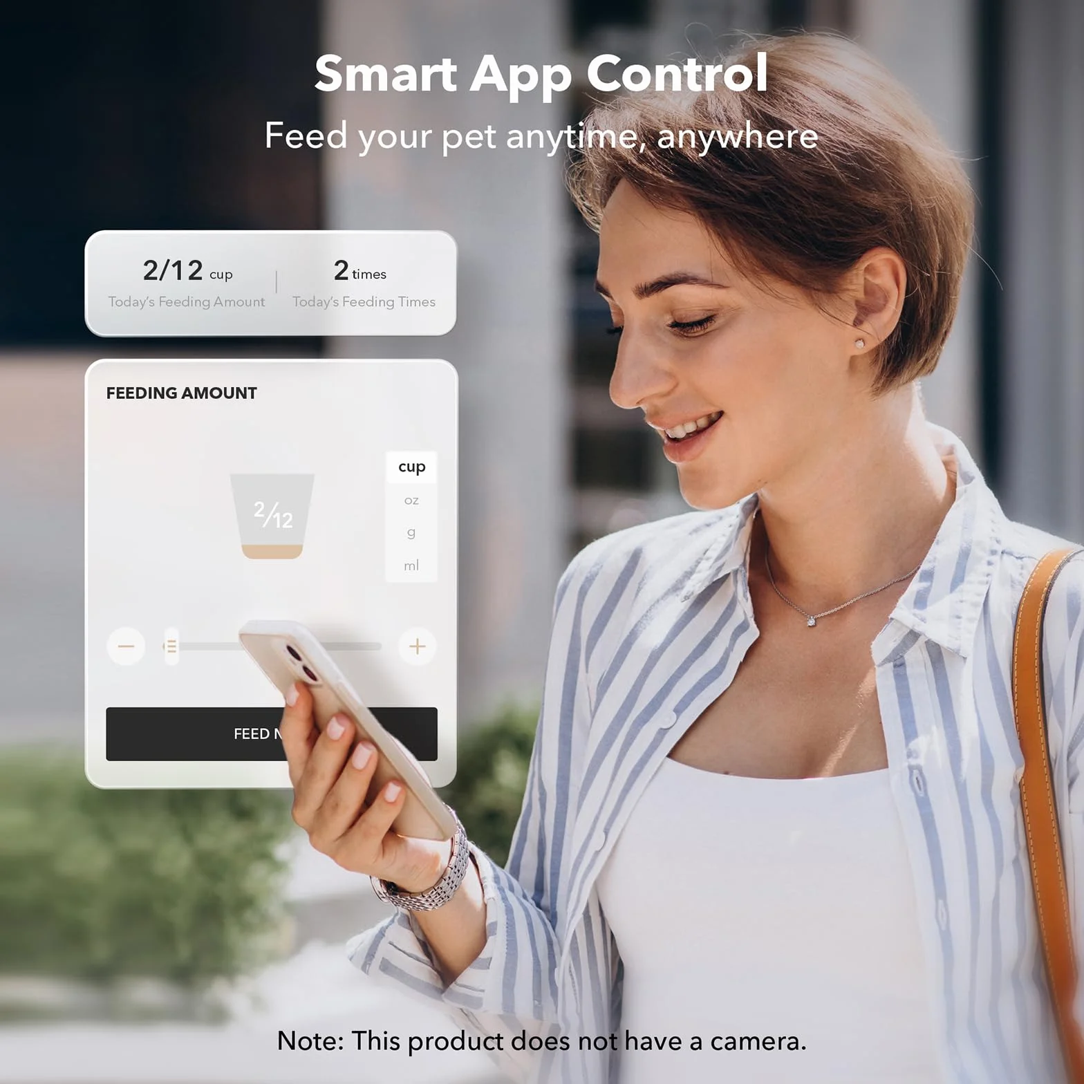 PETLIBRO 5L Distributeur Automatique pour Chat avec APP WiFi 5G 2.4G Mangeoire pour Chien Capteur de Nourriture Faible Blocage Enregistrement Sonore
