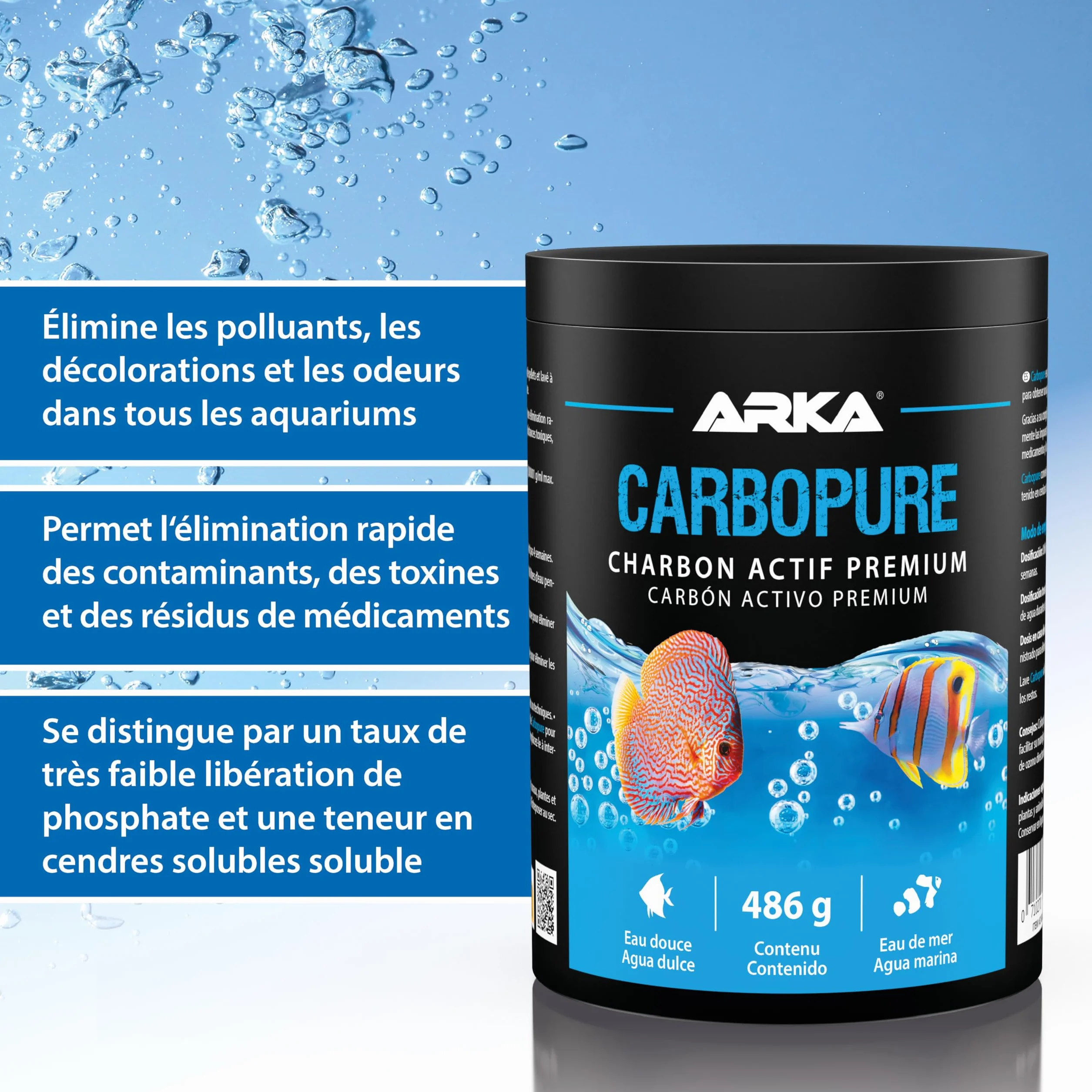 Microbe-Lift Carbopure Charbon Actif Aquarium 1000 ML pour Eau Douce & Marine