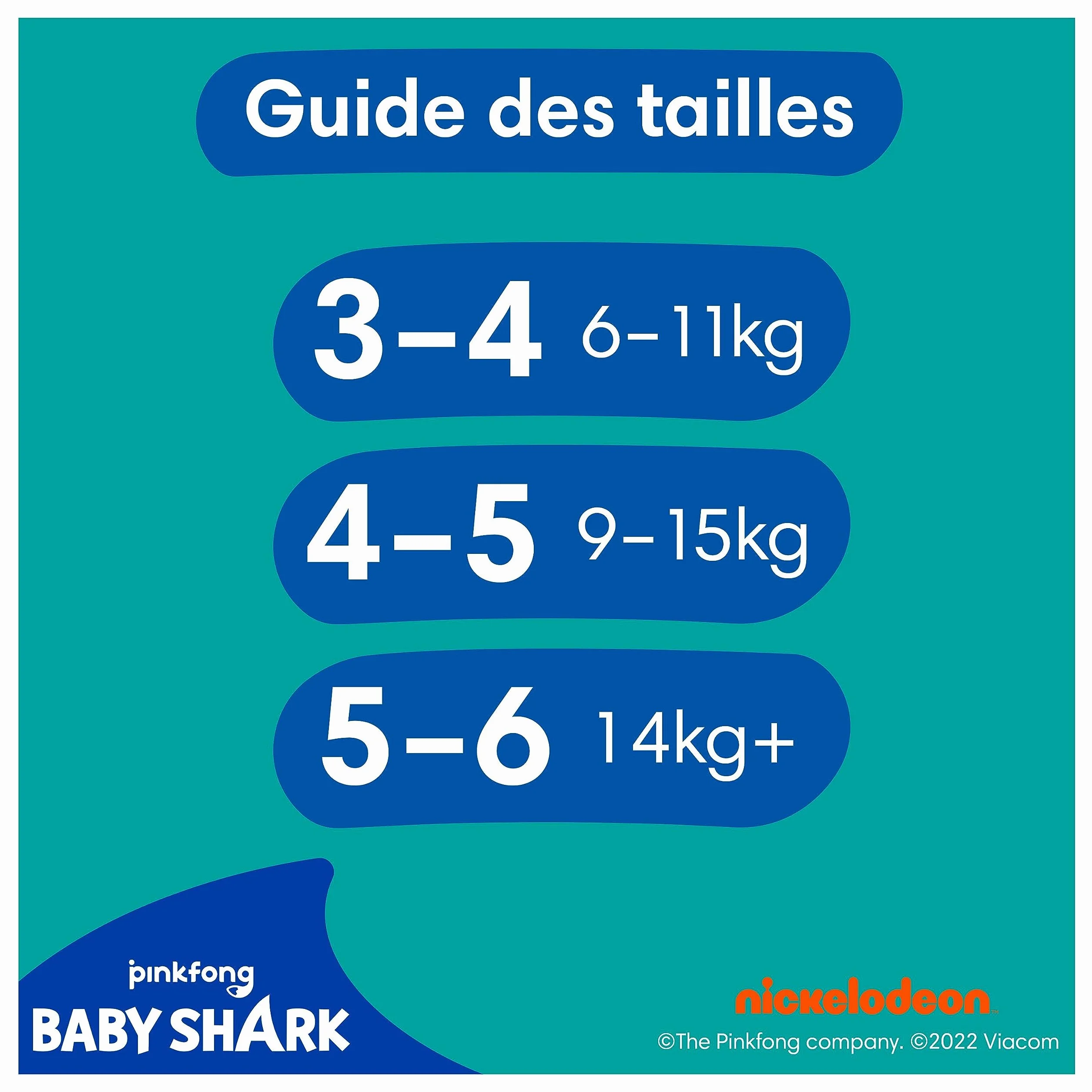 Pampers Splashers Taille 4-5 11 Couches-Culottes de Bain Jetables 9-15kg Baby Shark Édition Limitée