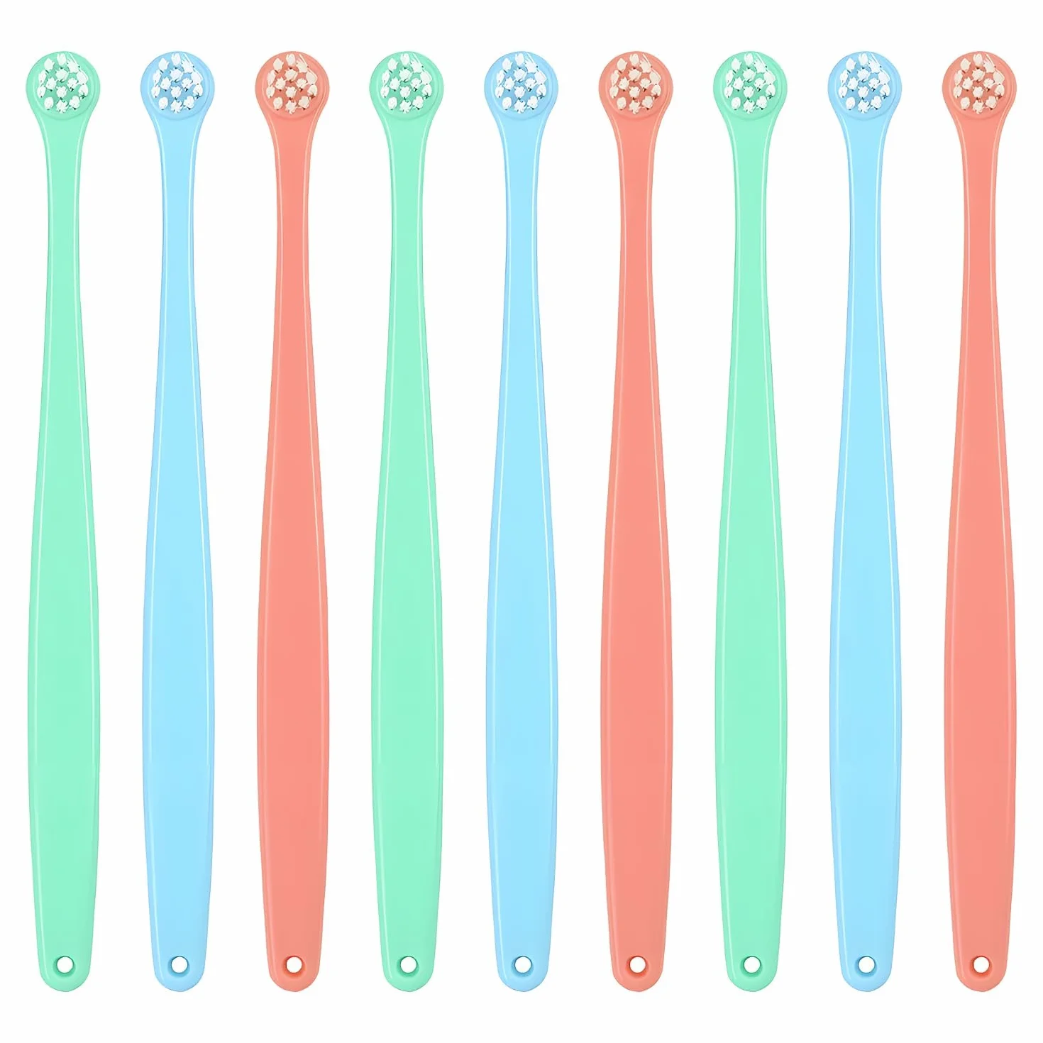 Lot De 9 Brosses à Dents Pour Chien, Brosse à Dents Pour Chat Kit de Nettoyage en Profondeur Portable Fournitures Soins Dentaires Pour Chiot Mini Tête Souple Réduit Tartre Nettoyage de la Bouche