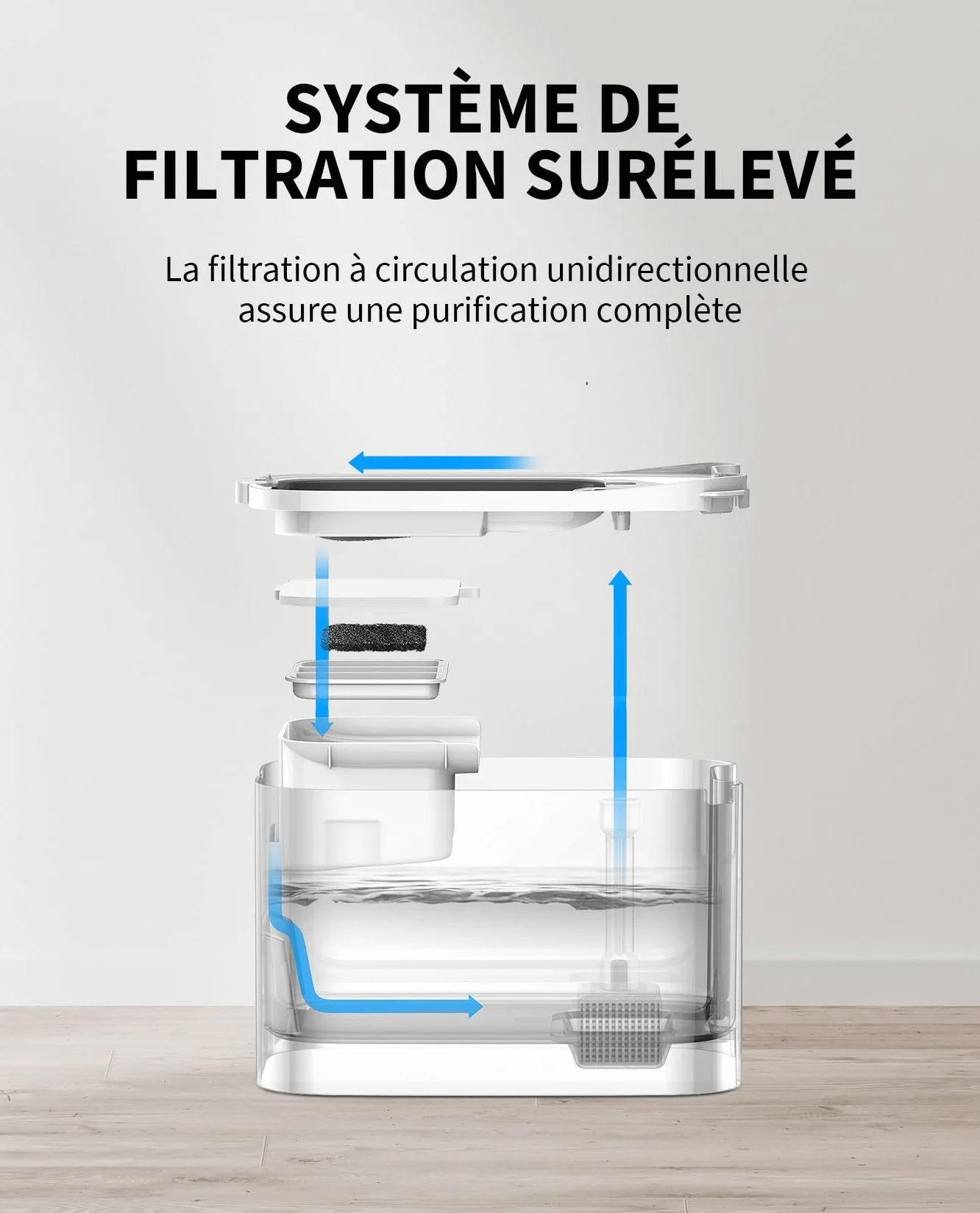 PETKIT EVERSWEET Max Fontaine à Eau Chat sans Fil, Acier Inoxydable, 26dB Ultra Silencieux, 3L Grande Capacité