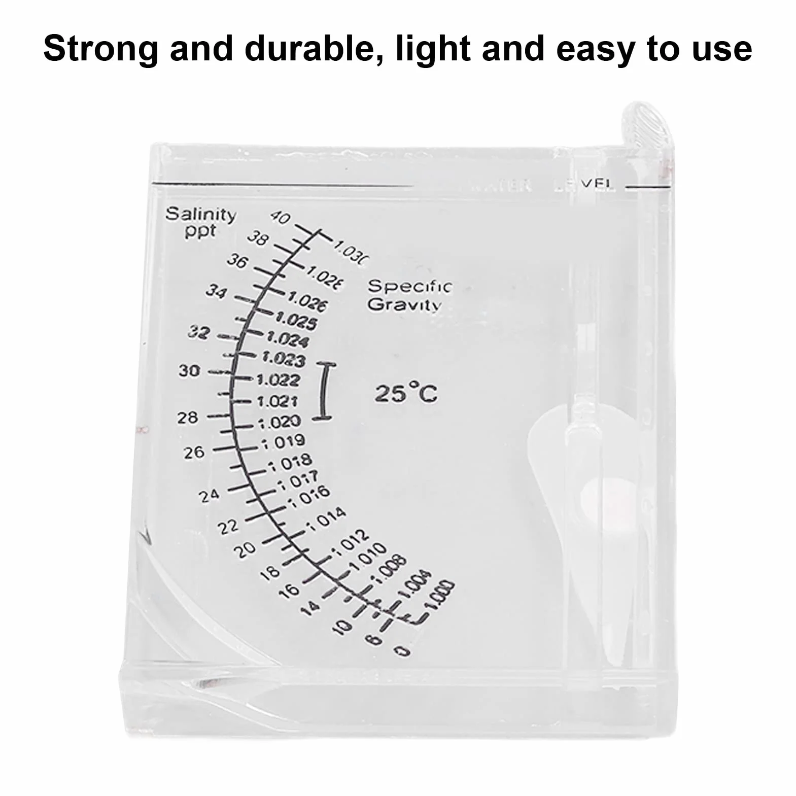Solution saline pour aquarium mesure sel marin précision poids spécifique