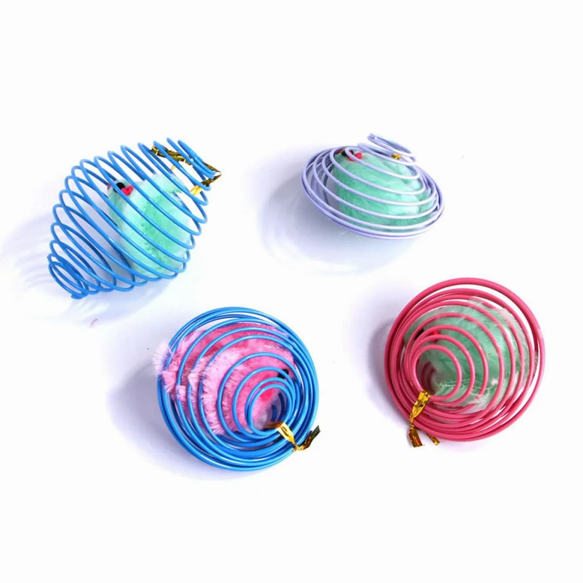 POPETPOP 15pièces Jouets Interactifs pour Chats De Souris Colorées Stimule Exercice Et Réduit Ennui des Félins Accessoire pour Chats Intérieur Fabriqué Matériau Résistant Et Durable