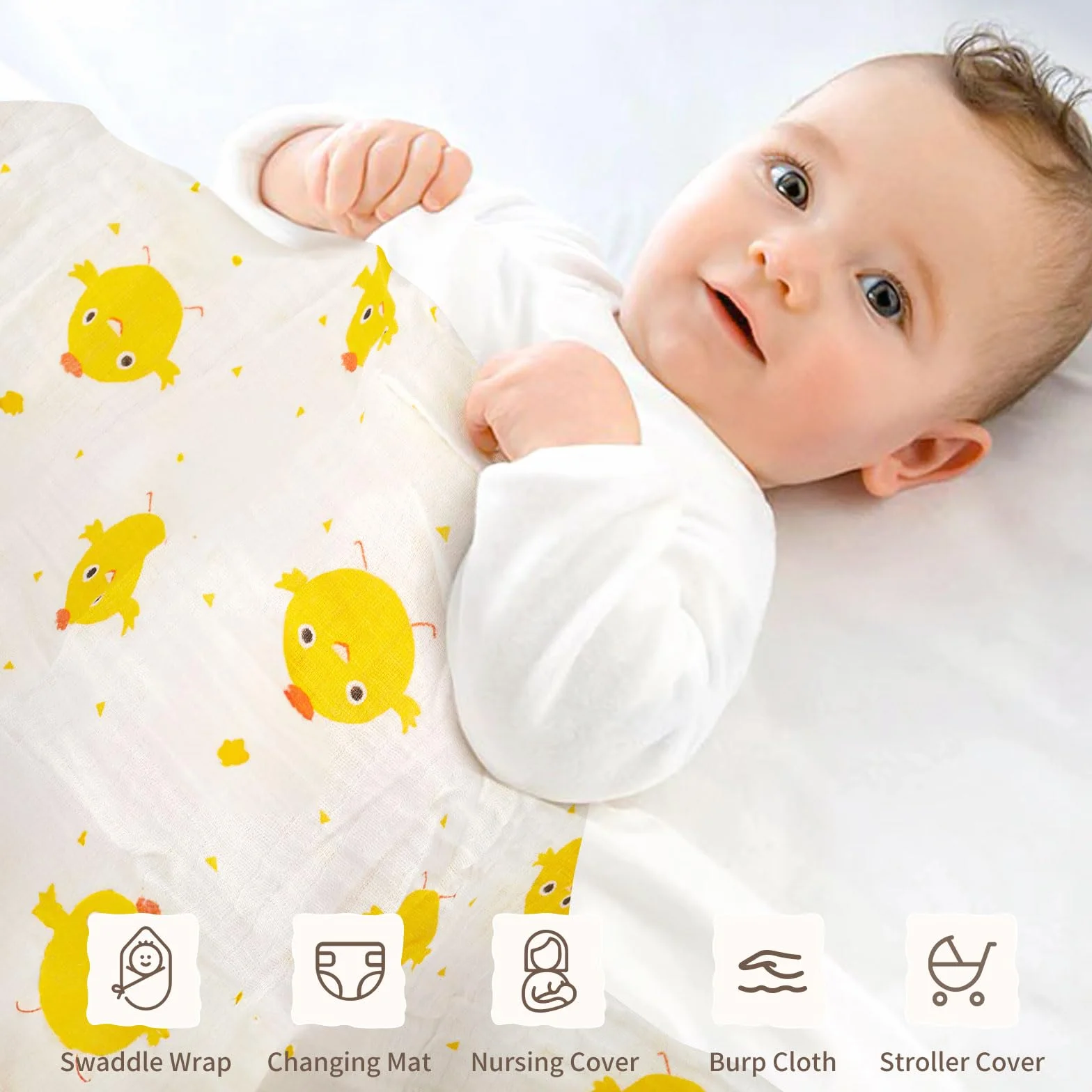 Coffret Naissance Fille Garcon avec Barboteuse Bebe Serviettes Bain Bavoir Chaussettes Hochet