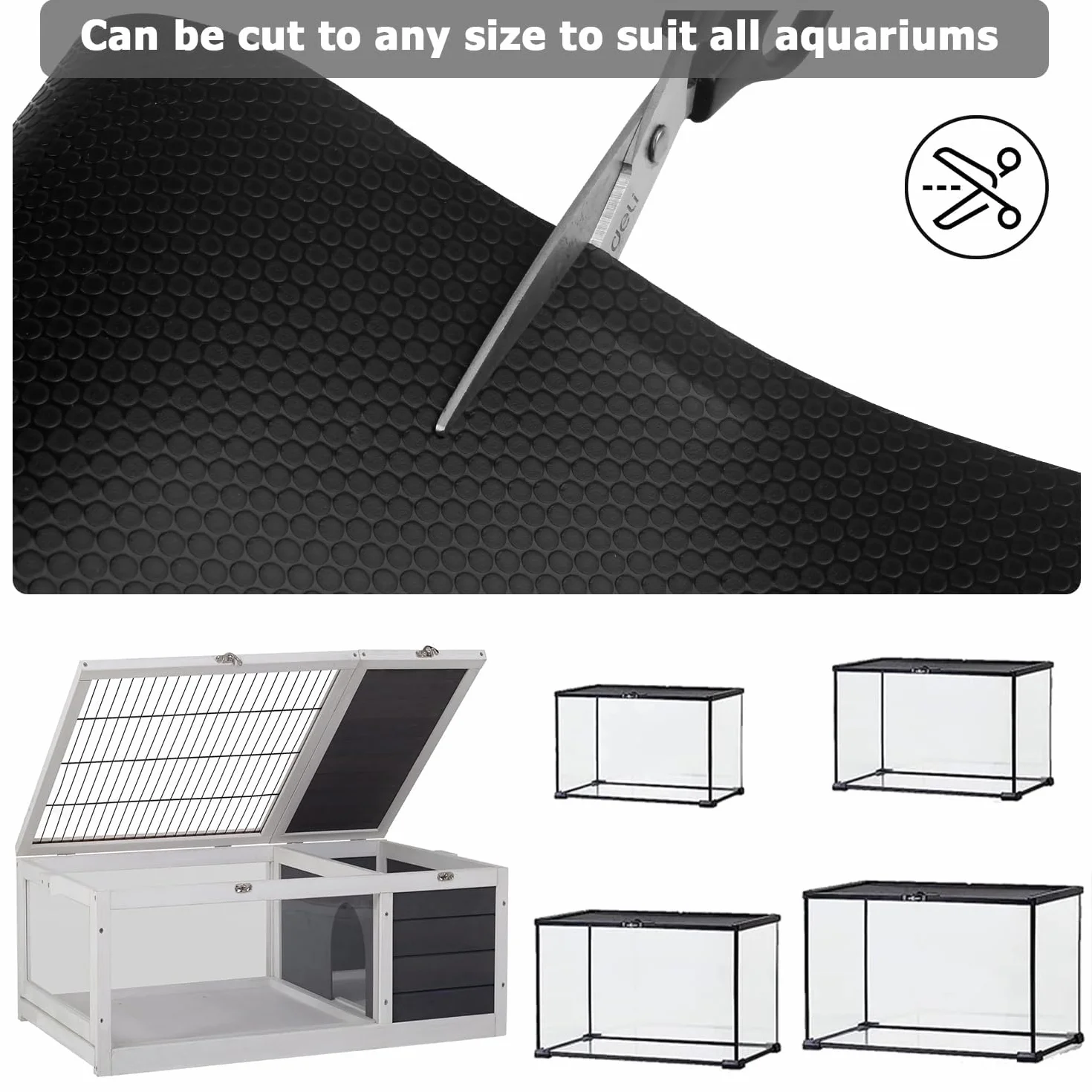 Tapis de terrarium 370 litres 10,2 x 5,1 x 5,1 cm substrat pour reptile dragon barbu gecko lézard tortue