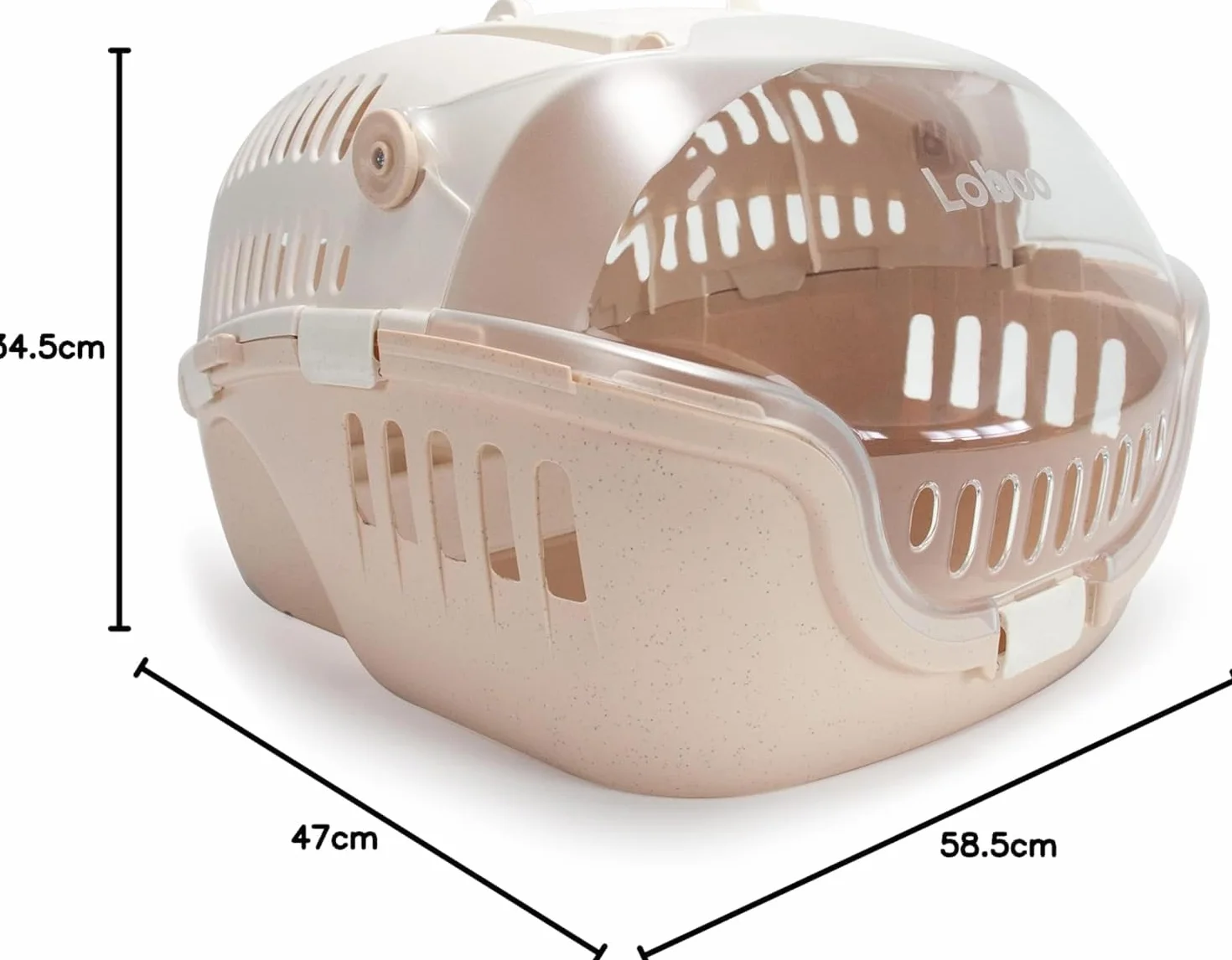 LOBOO Sac de Transport pour Petits Animaux Bubble Sand Convertible en Lit avec Dôme Haute Visibilité