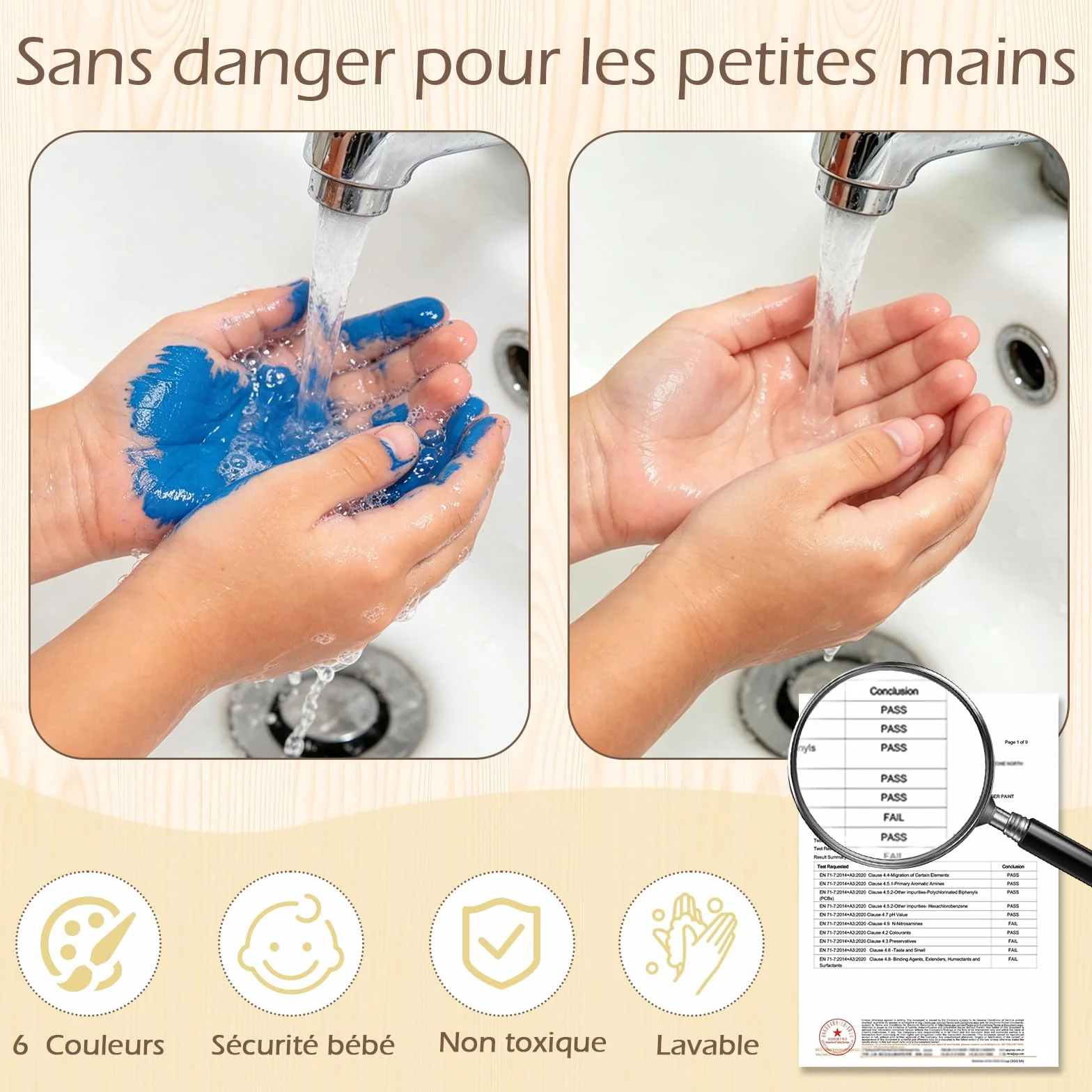 Kit Empreinte Famille Pour 5 Empreintes, Souvenir Personnalisé Décoration Maison Cadeau Baptême