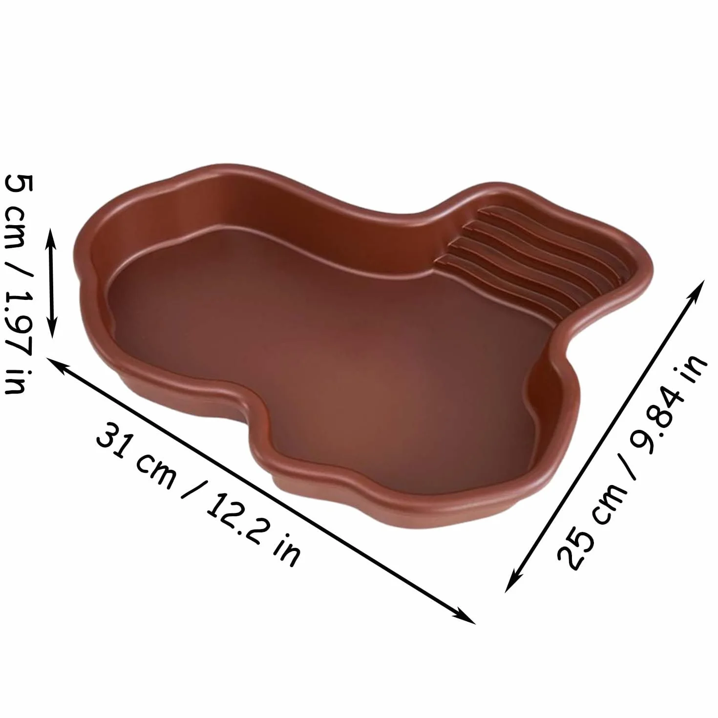 Grand Bol d'Eau pour Reptiles, Bol de Nourriture pour Reptiles, Piscine pour Tortue