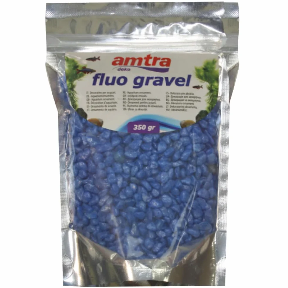 WAVE Fluo Gravel Bleu 350 g pour Aquariophilie