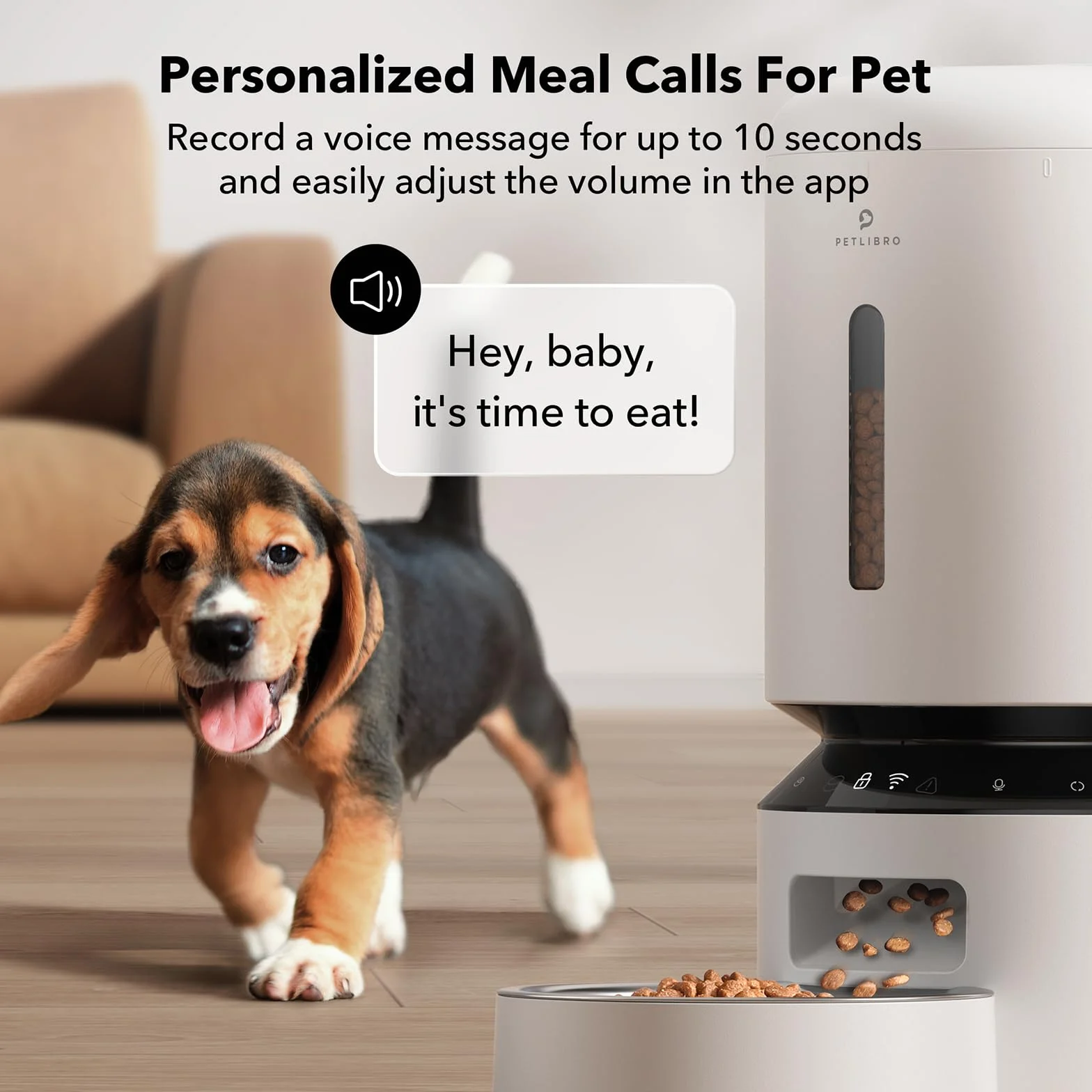 PETLIBRO 5L Distributeur Automatique pour Chat avec APP WiFi 5G 2.4G Mangeoire pour Chien Capteur de Nourriture Faible Blocage Enregistrement Sonore