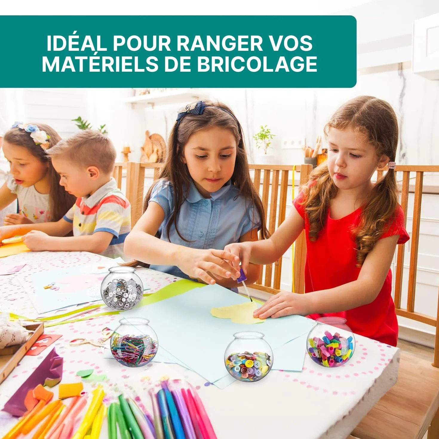 JoyServe Bol à poissons en plastique 16 oz 10,2 cm lot de 12 sans BPA