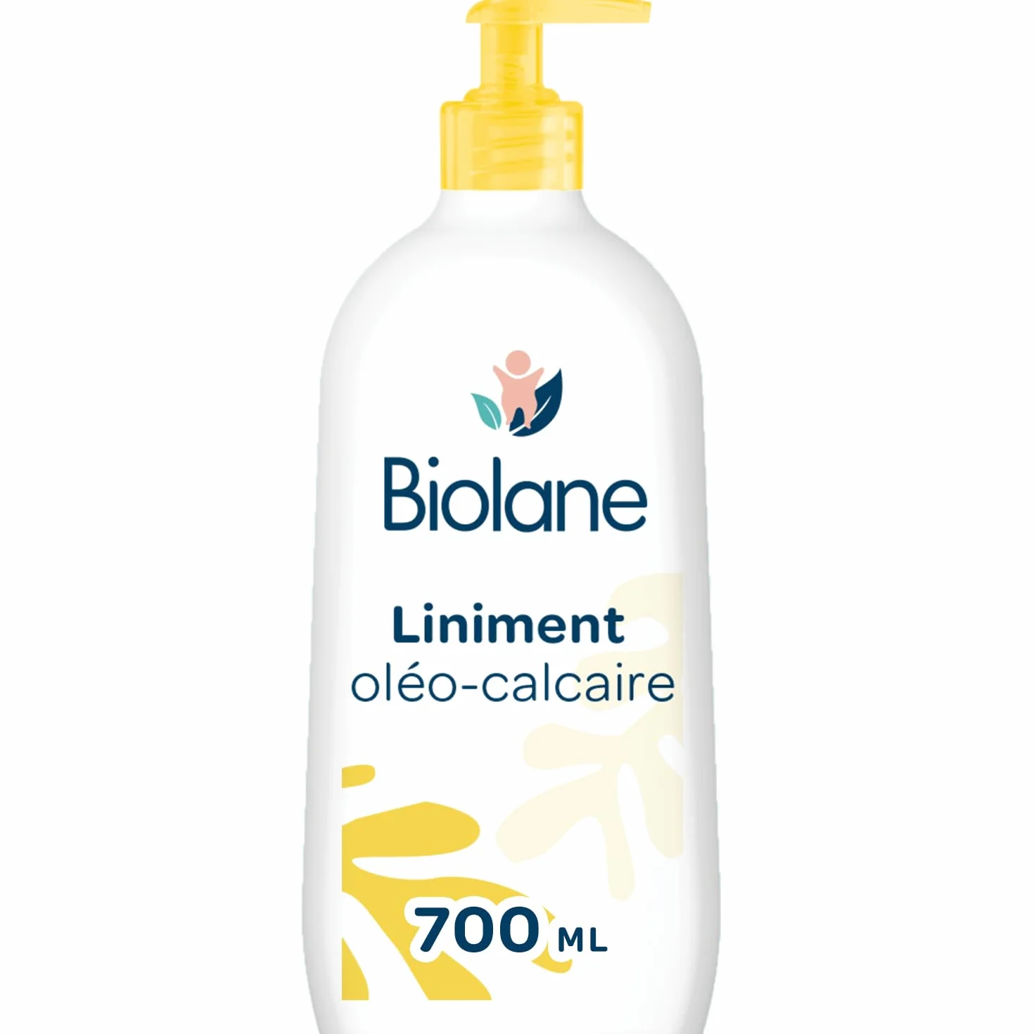 BIOLANE Liniment oleo calcaire Bébé Nettoyant sans rinçage 99% Origine naturelle Peaux Sensibles 700ml Fabriqué en France