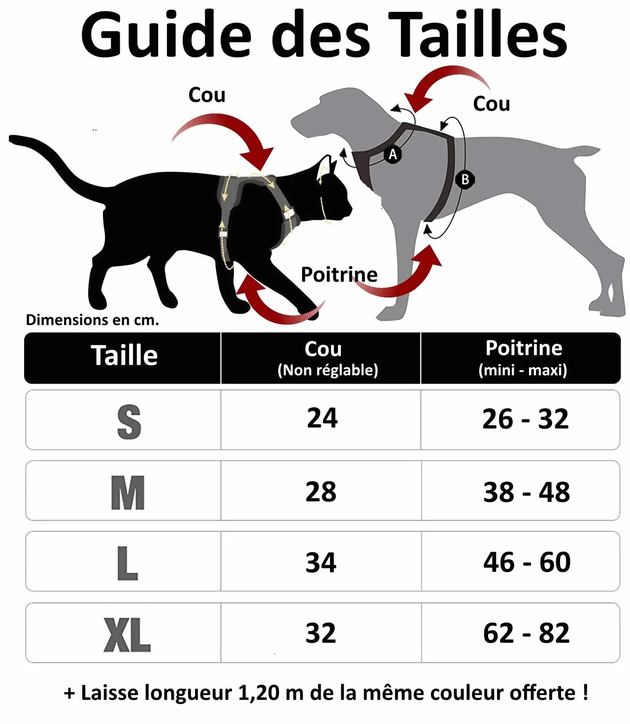 Harnais S Bleu aéré pour chat chiot laisse offerte même couleur LIFE UTILITY petit animal anti-traction réglable 4 tailles 5 couleurs