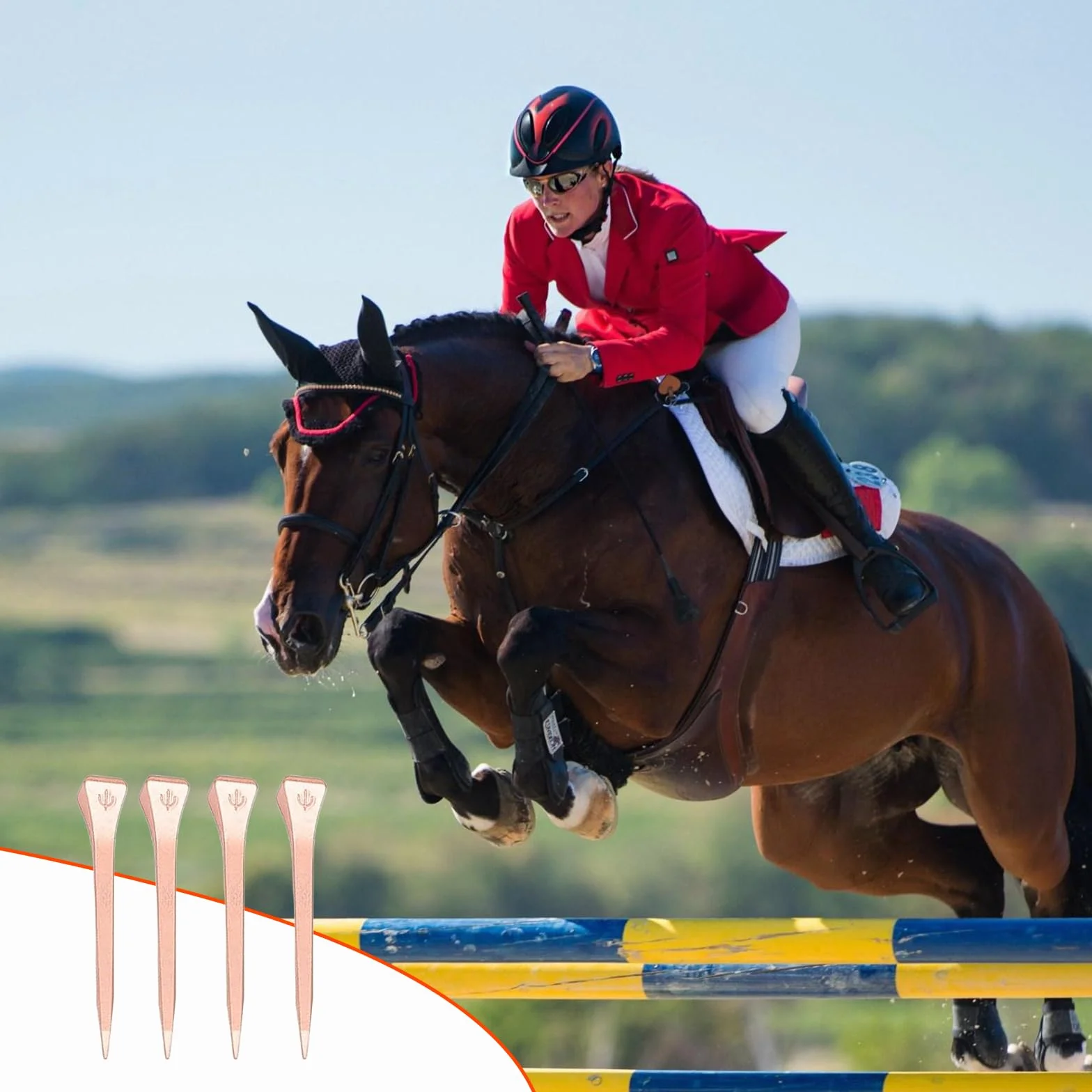 Clous pour Sabots 54 mm Acier au Carbone Fer à Cheval 30 Pièces