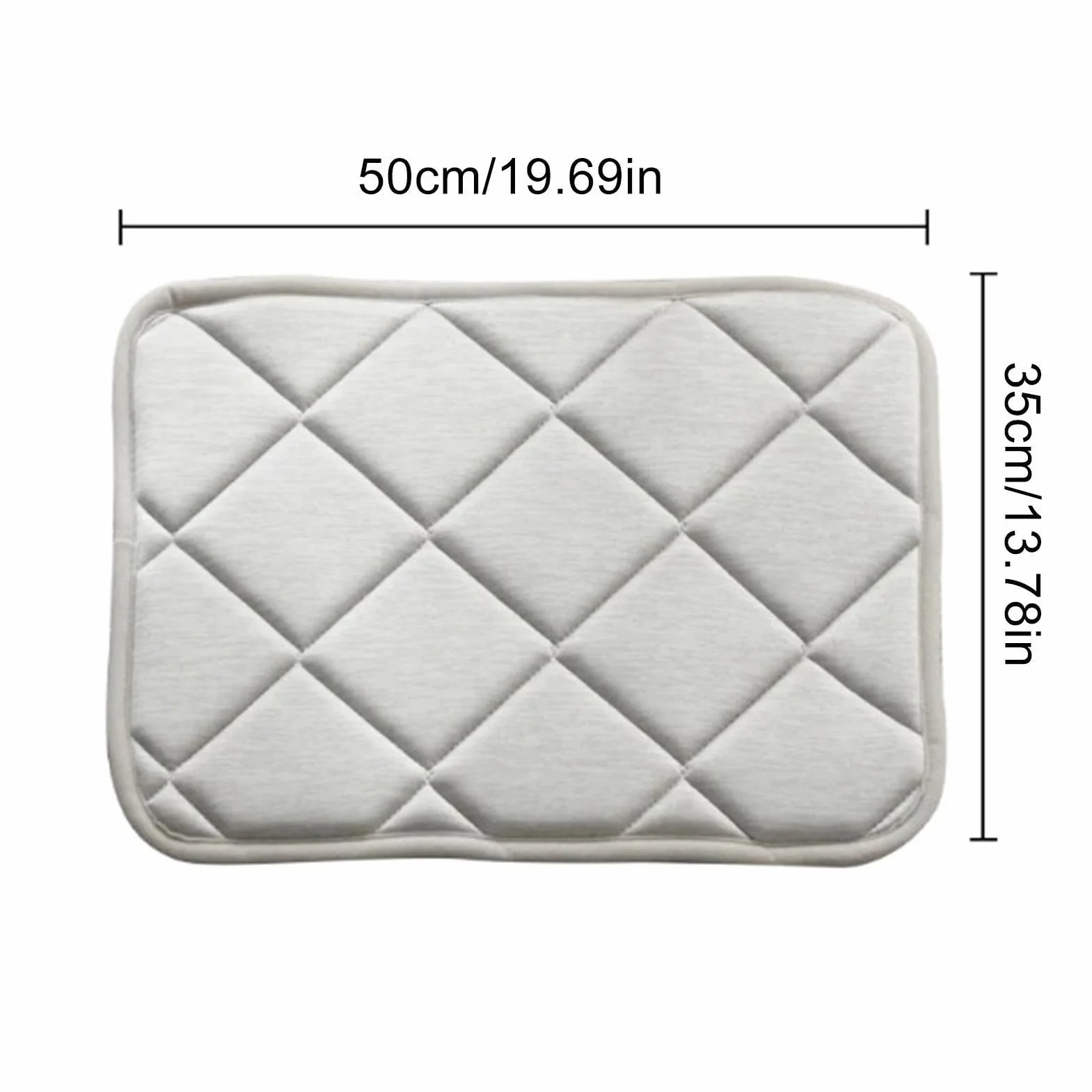 Tapis Rafraîchissant pour Chien 35x50 cm Housse en Soie Glacée pour Caisse