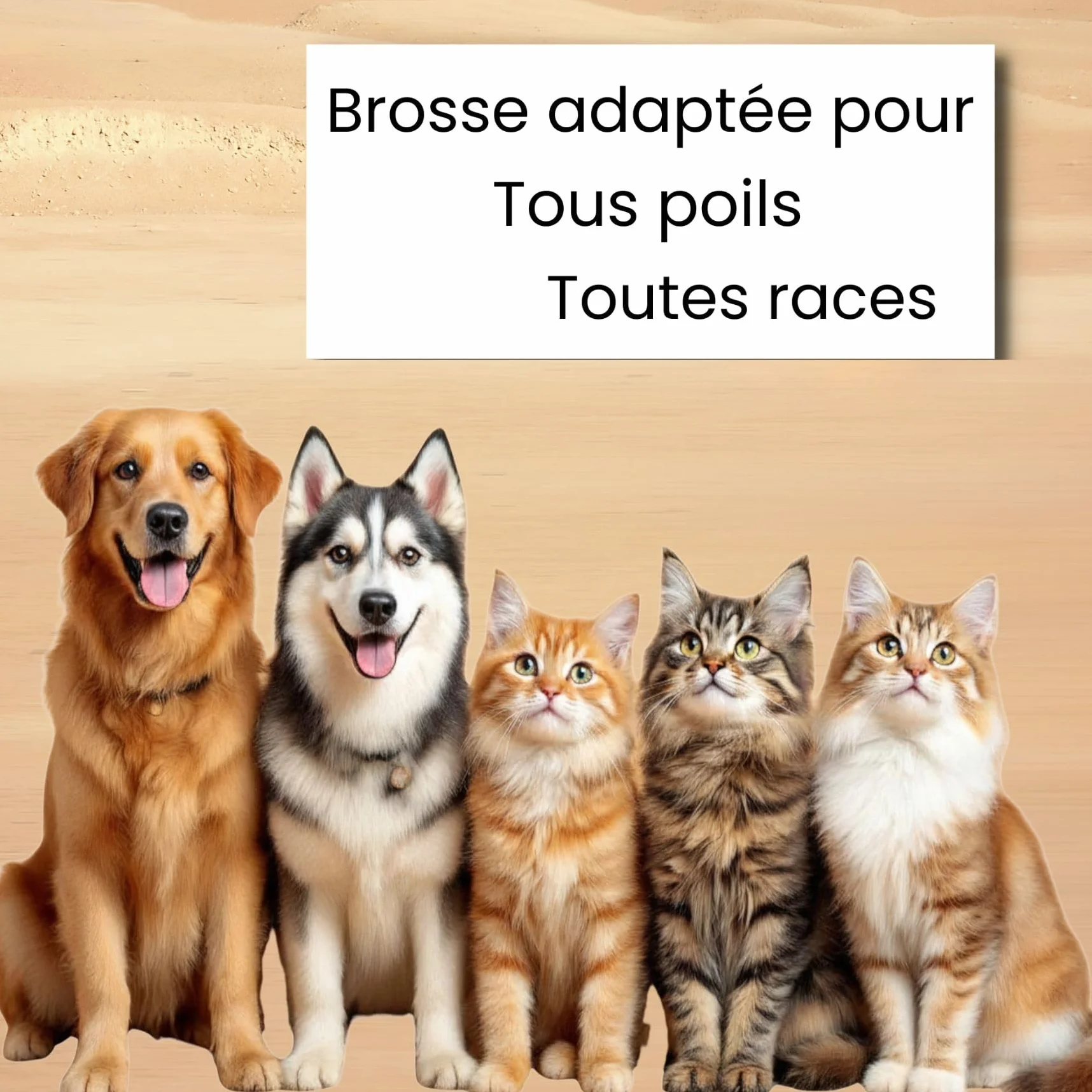 Brosse Démêlante Double Lame pour Chien et Chat Poil Long - Professionnelle pour Enlever Sous Poils et Nœuds