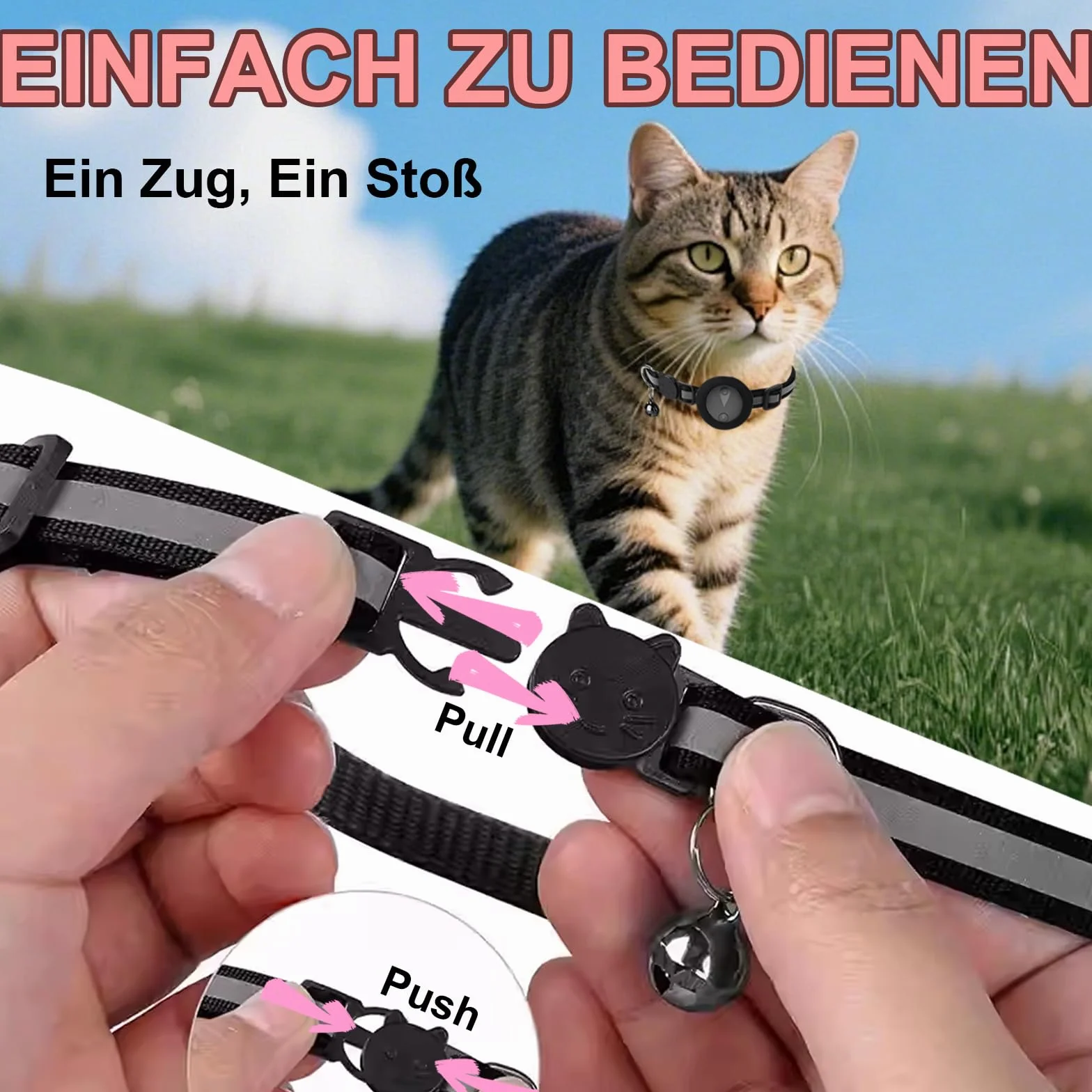 Collier GPS Chien Suivi Temps Réel Traceur Animaux IP67 Noir Compatible iOS Android Enregistrement 7 Jours
