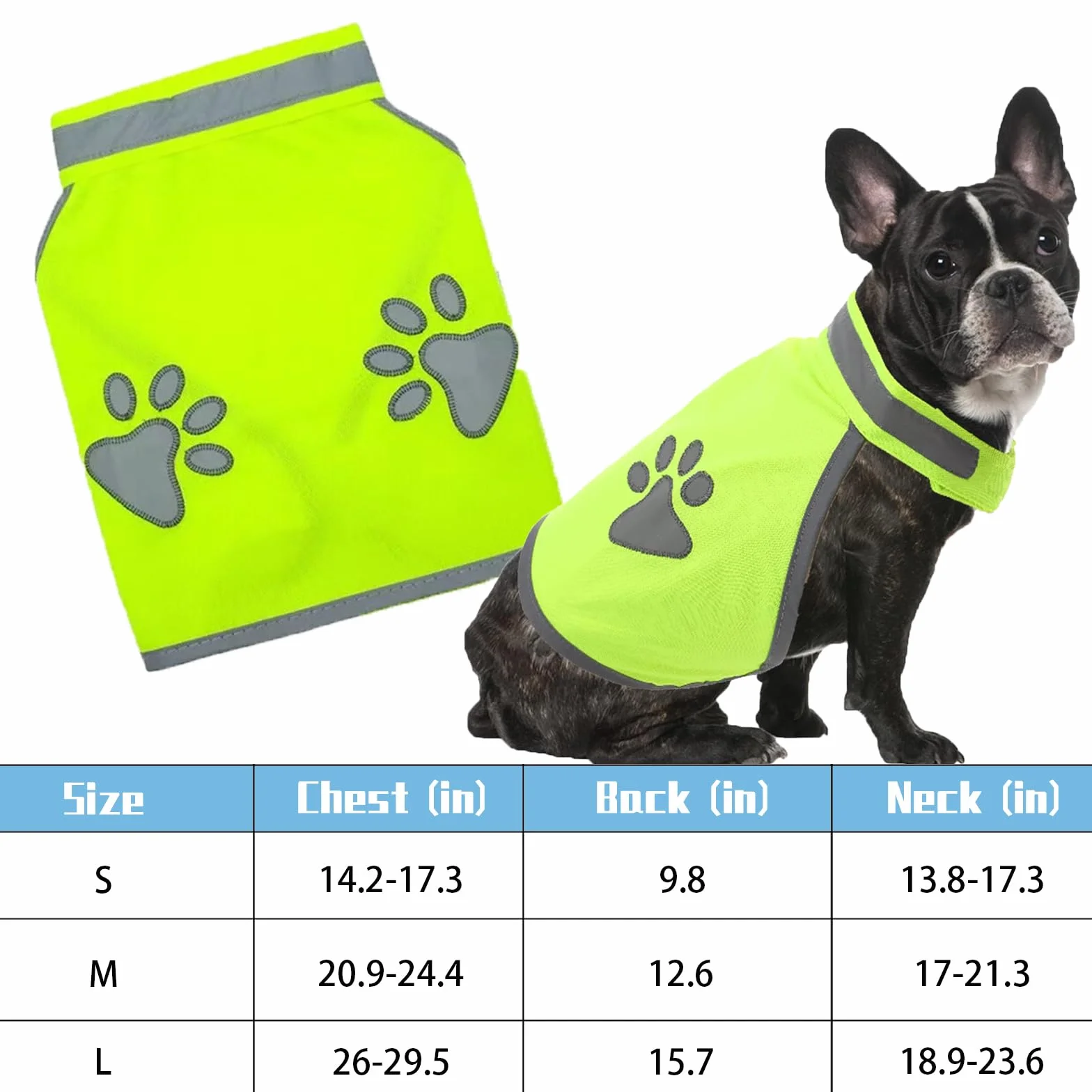 Gilet Jaune Bandes Réfléchissantes Chien Conception Réglable pour Promenades Nocturnes