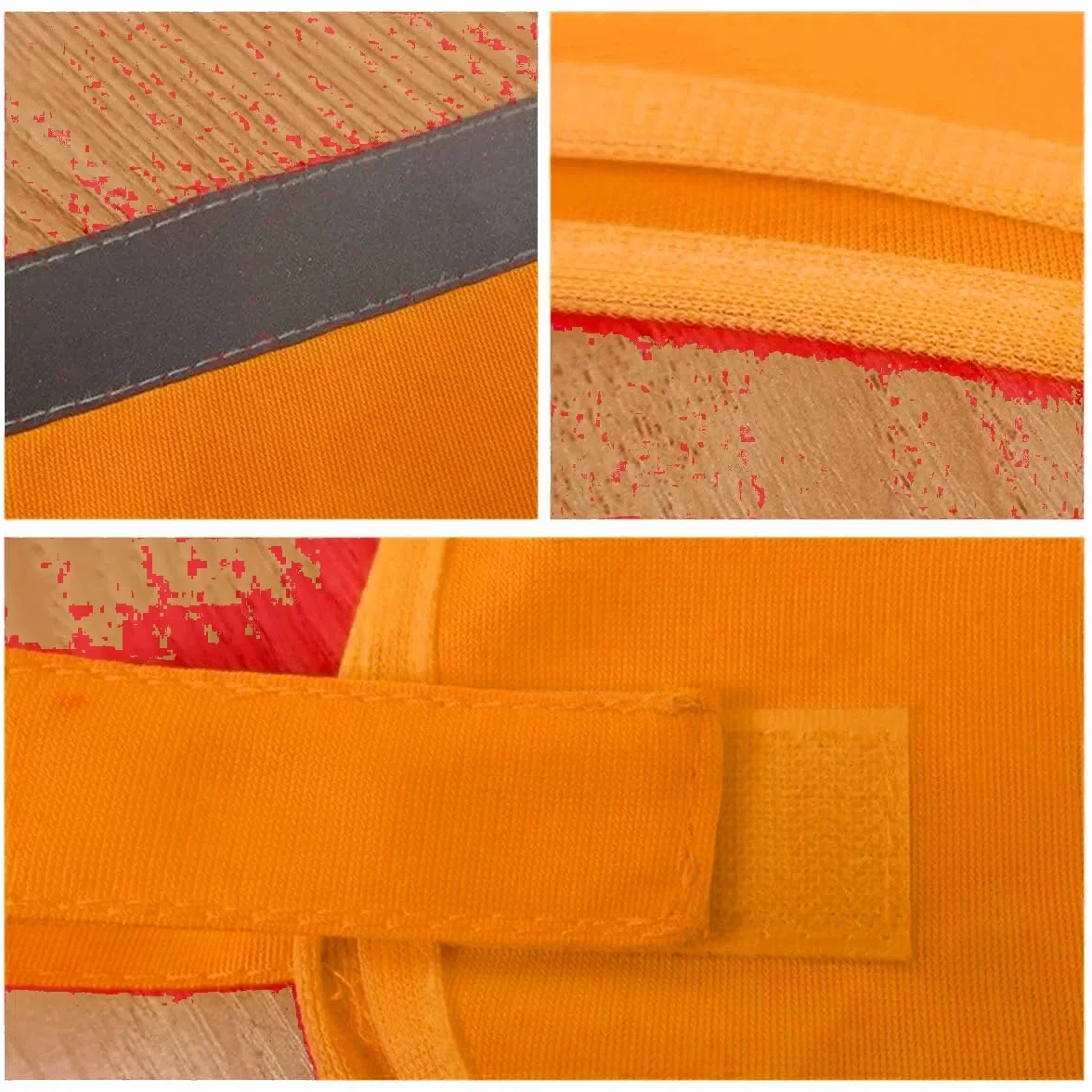 Gilet Réfléchissant pour Chien Haute Visibilité Orange M