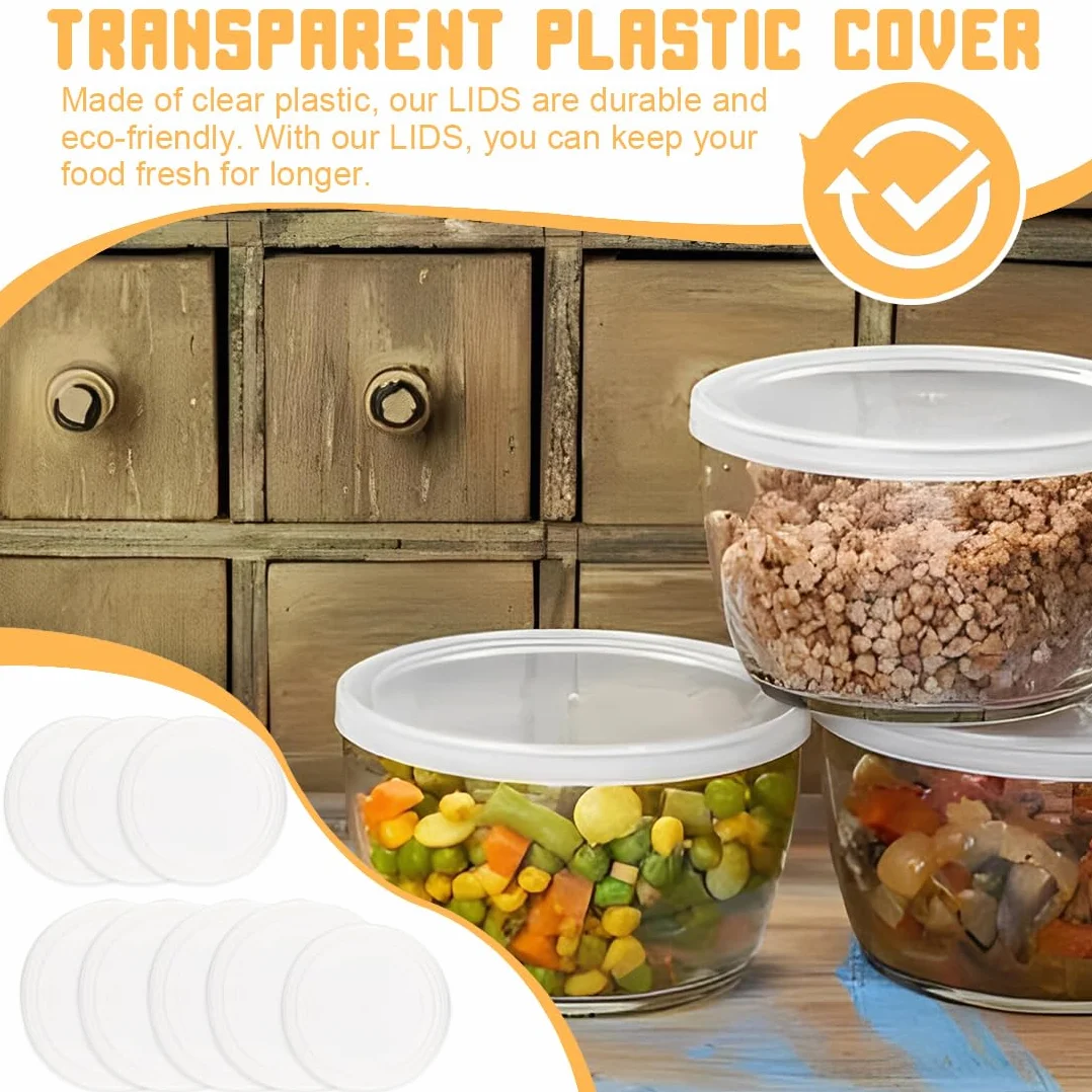 8 Pièces Couvercle Boite de Conserve 200/400-800 g, Couvercle Conserve de Transparent Couvercles de Canettes pour Animaux de Compagnie pour Conservation Aliments en Conserve