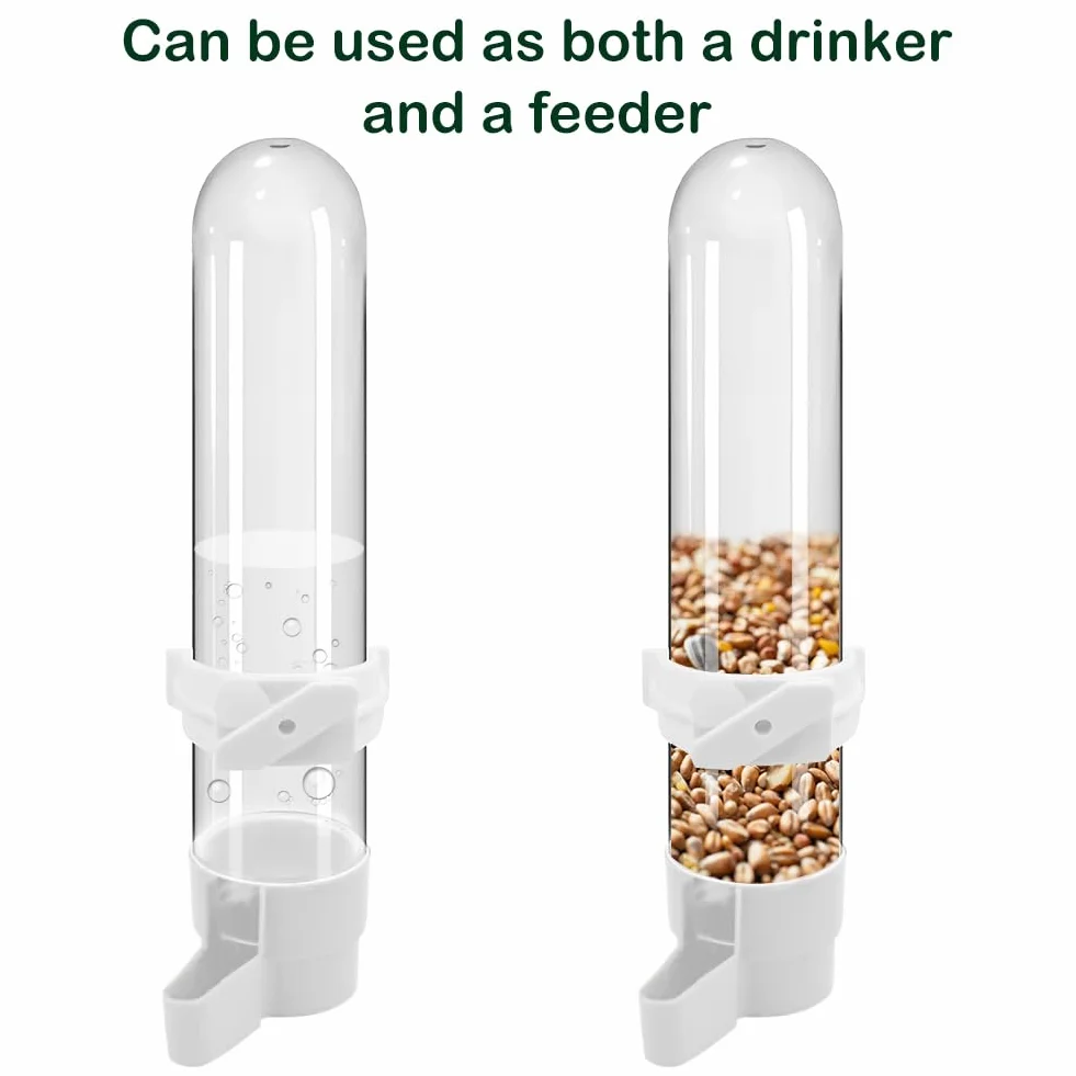 Distributeur d'eau Automatique Oiseaux 120ML Plastique Abreuvoir Mangeoires