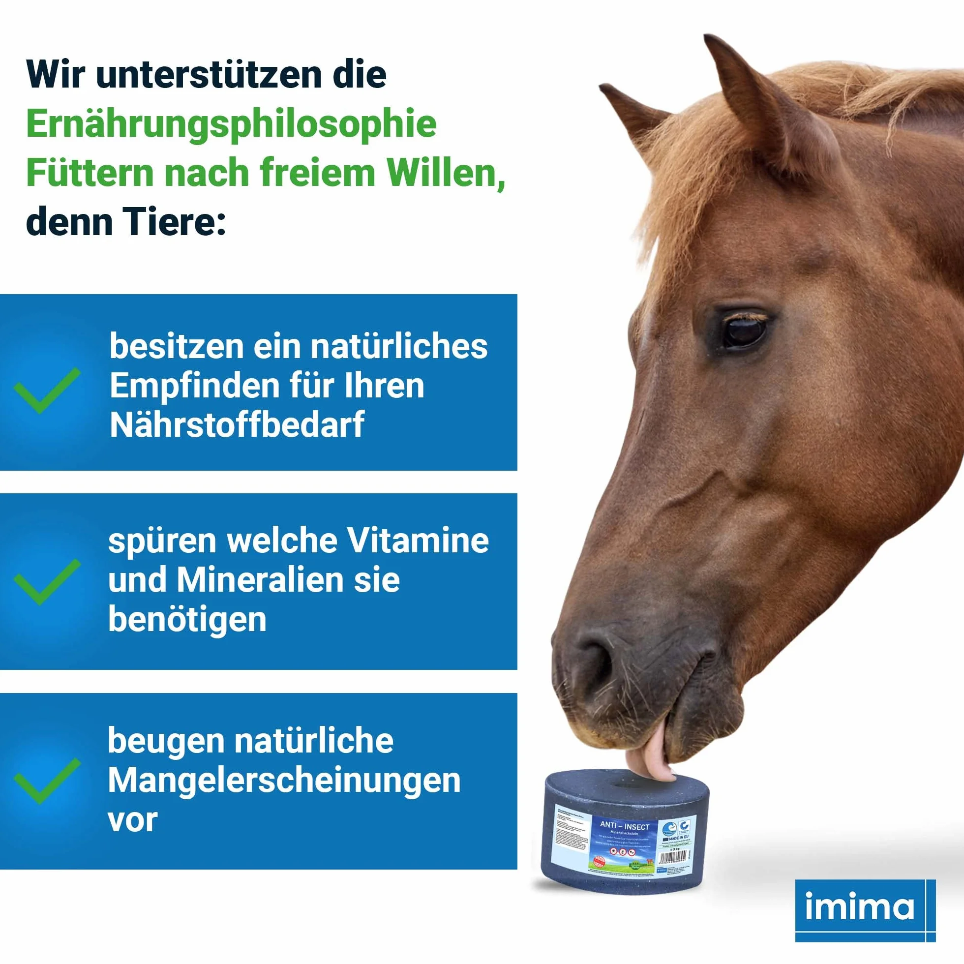 Pierre à lécher minérale Cheval Anti-Insect 2 x 3kg - Pierre à sel pour Chevaux Moutons Chèvres Gibier Boeuf