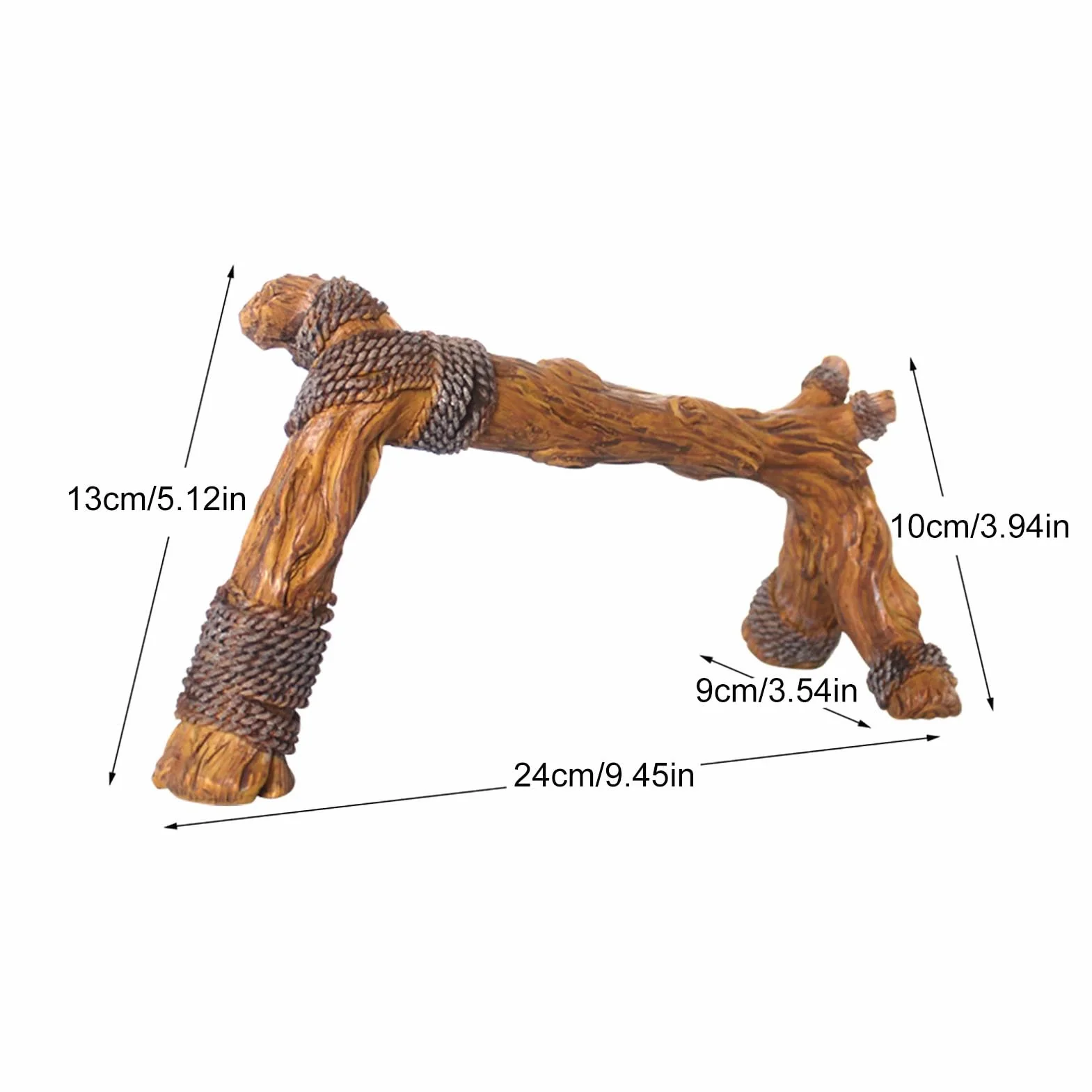 Branches de Bois Épaisses pour Reptile – Décorations d'Habitat de Serpent, Branches Grimpantes de Terrarium en Bois, Ornement de Tronc d'Arbre