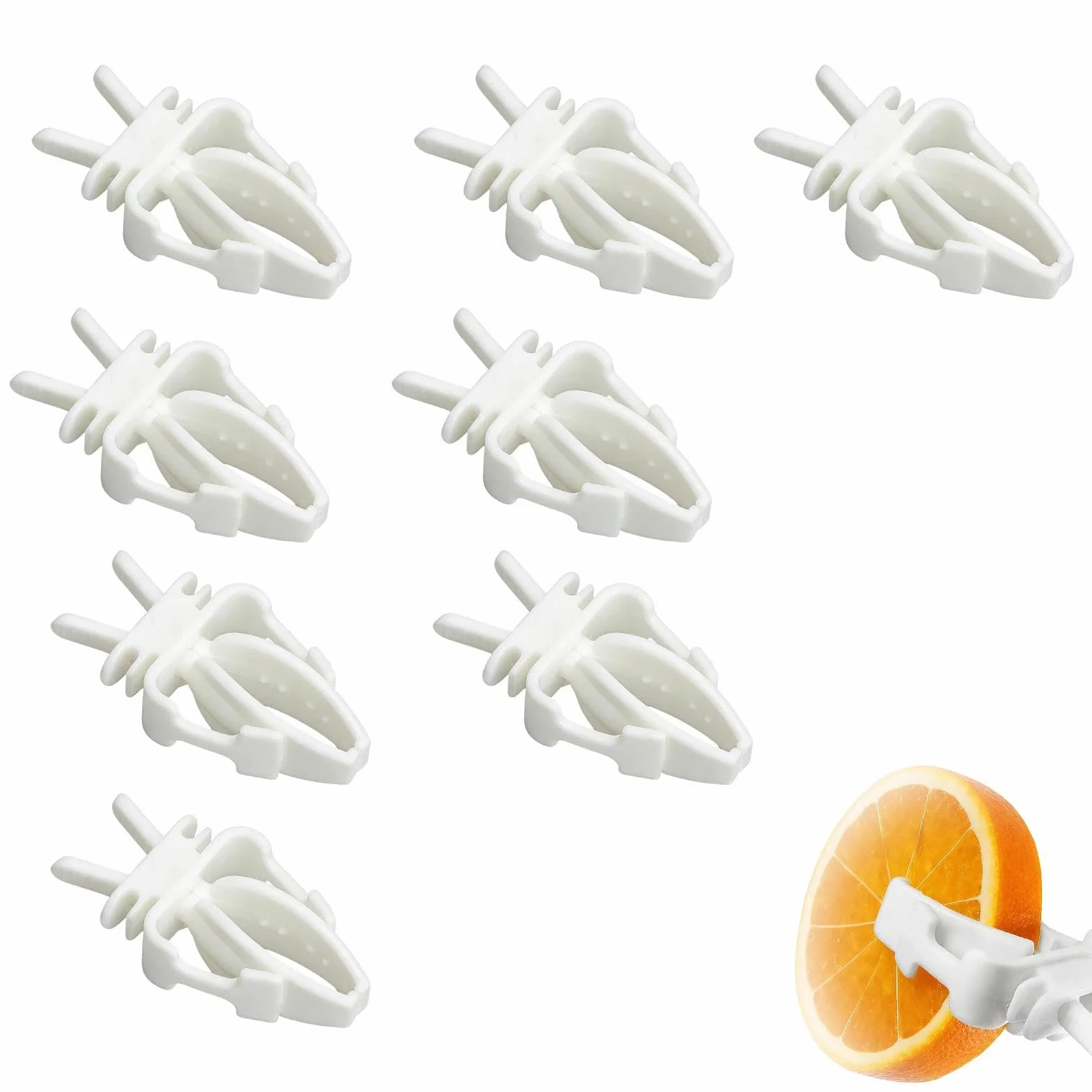 Pince Os de Seiche pour Oiseaux 8 Pièces – Support Os de Seiche Cage, Accessoire Cage Oiseau pour Perruche, Calopsitte, Canari