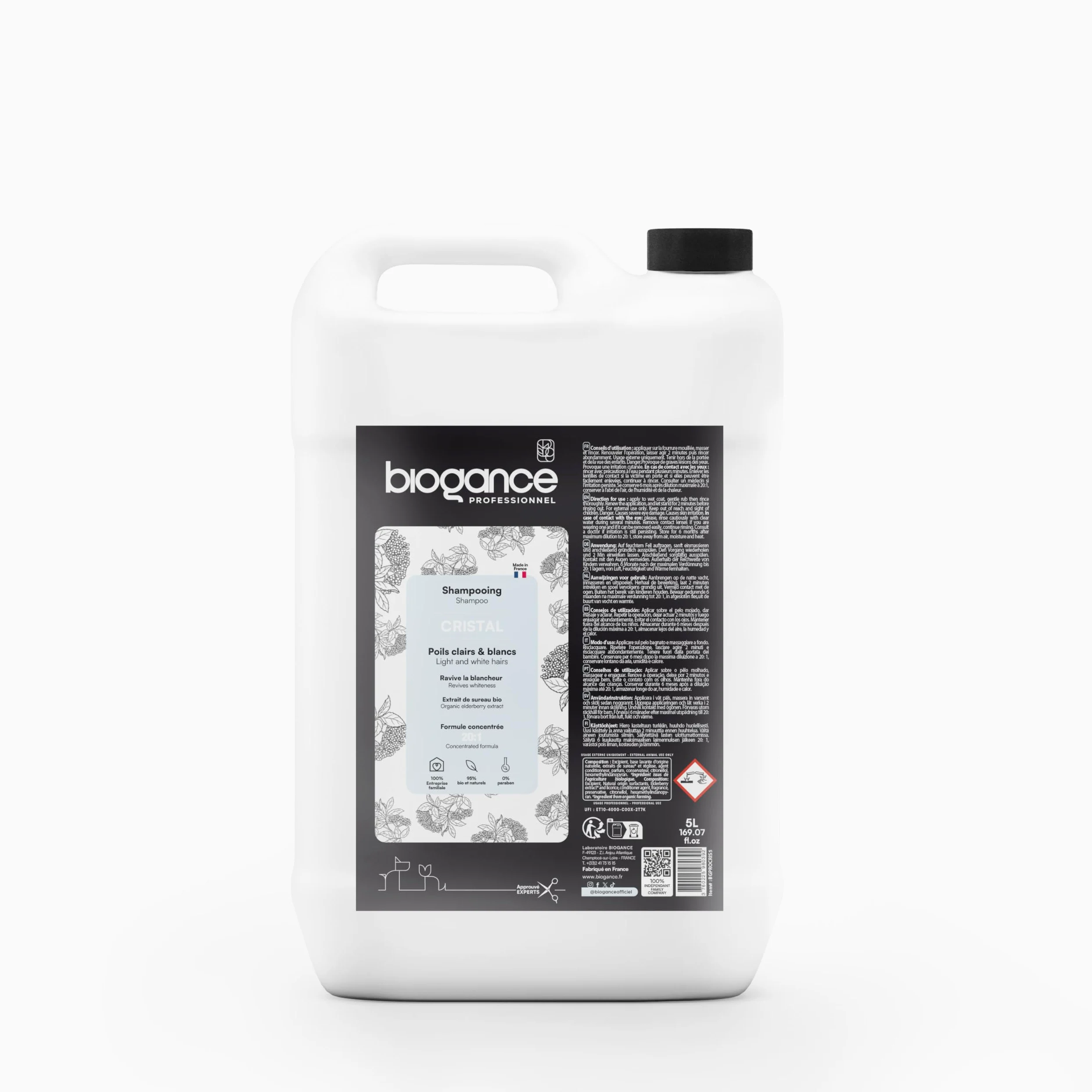 BIOGANCE - shampooing pelage blanc professionnel