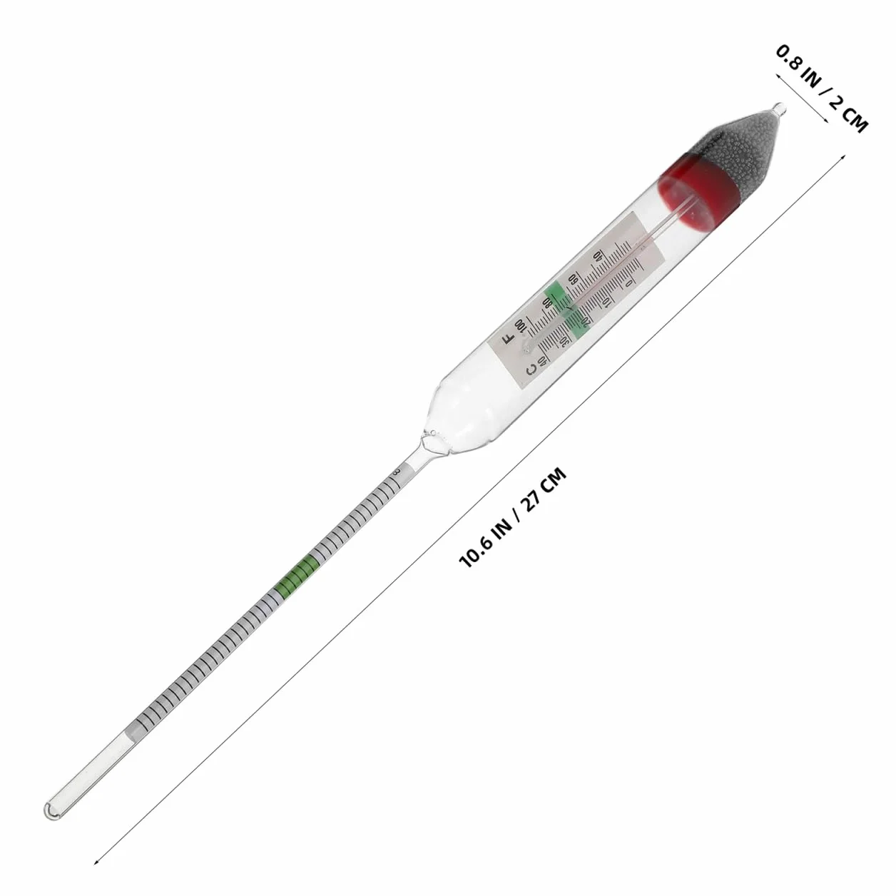 Cabilock Hydromètre de salinité pour aquarium d'eau de mer, densitomètre précis salinomètre durable